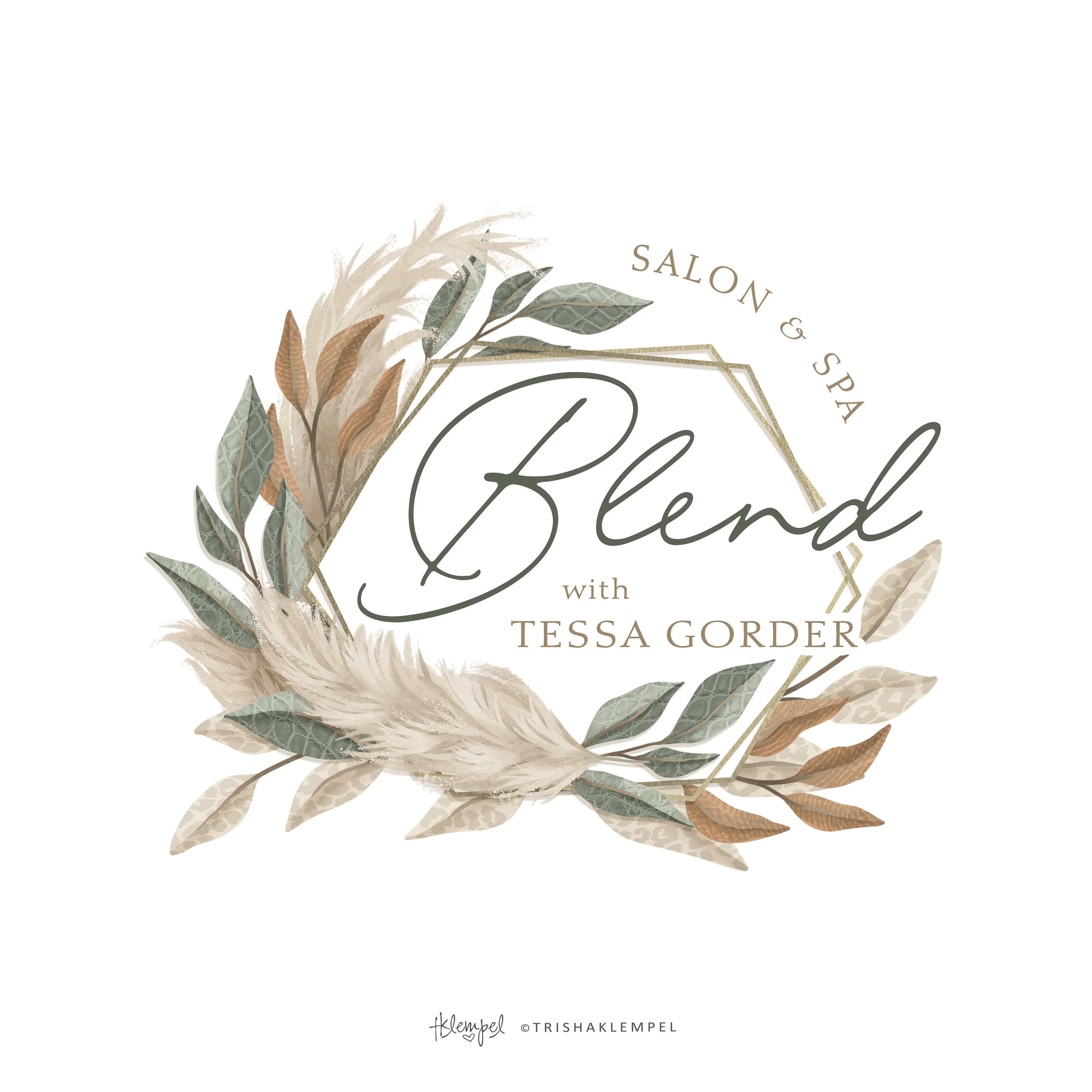 Logo Design by Trisha Klempel - Blend Salon & Spa