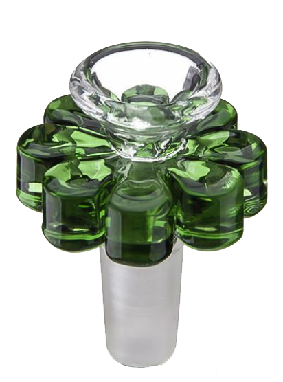 Four Leaf Clover Glass Bowl for Bongs