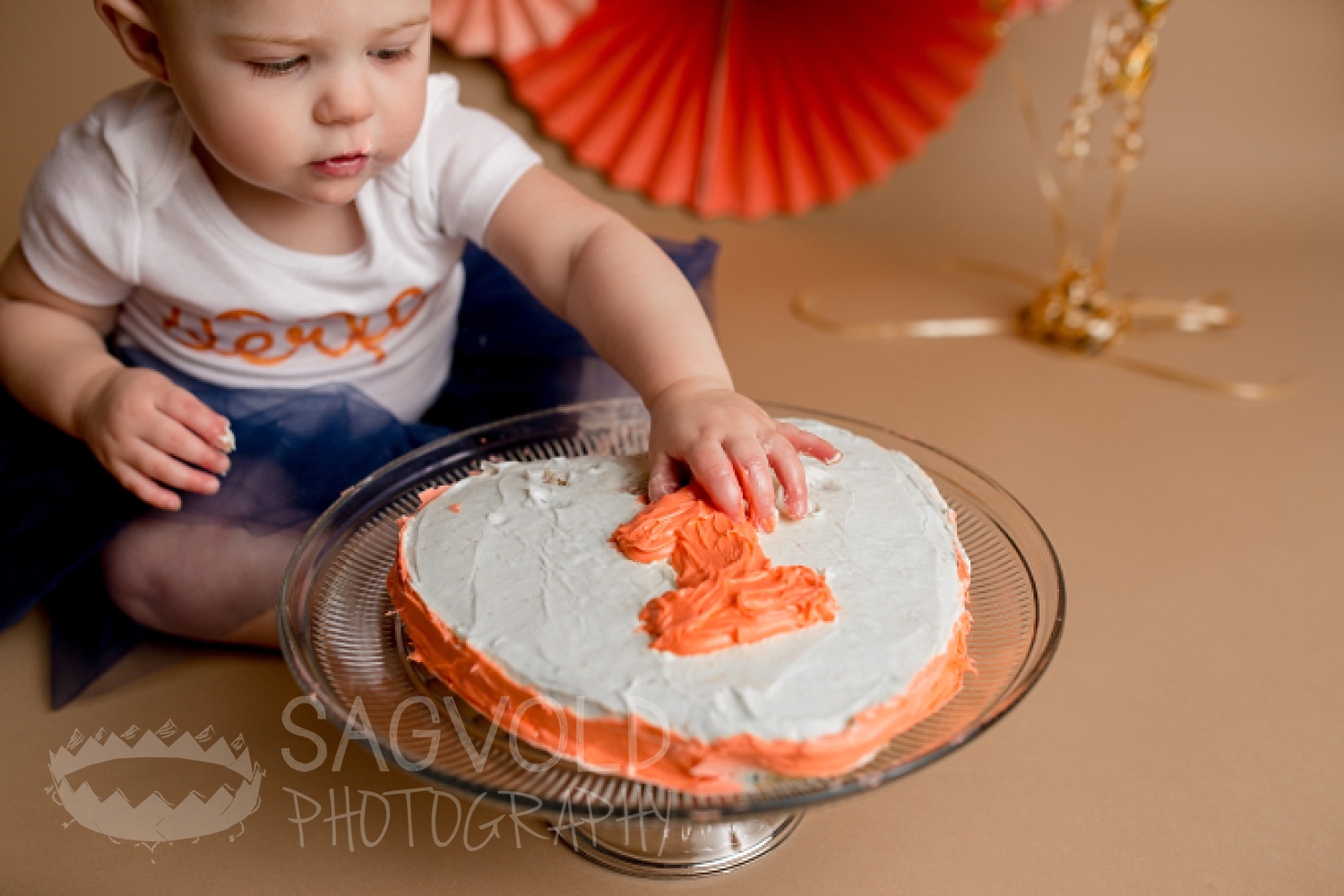 Cake smash Fargo ND baby photographer Janna Sagvold Photography