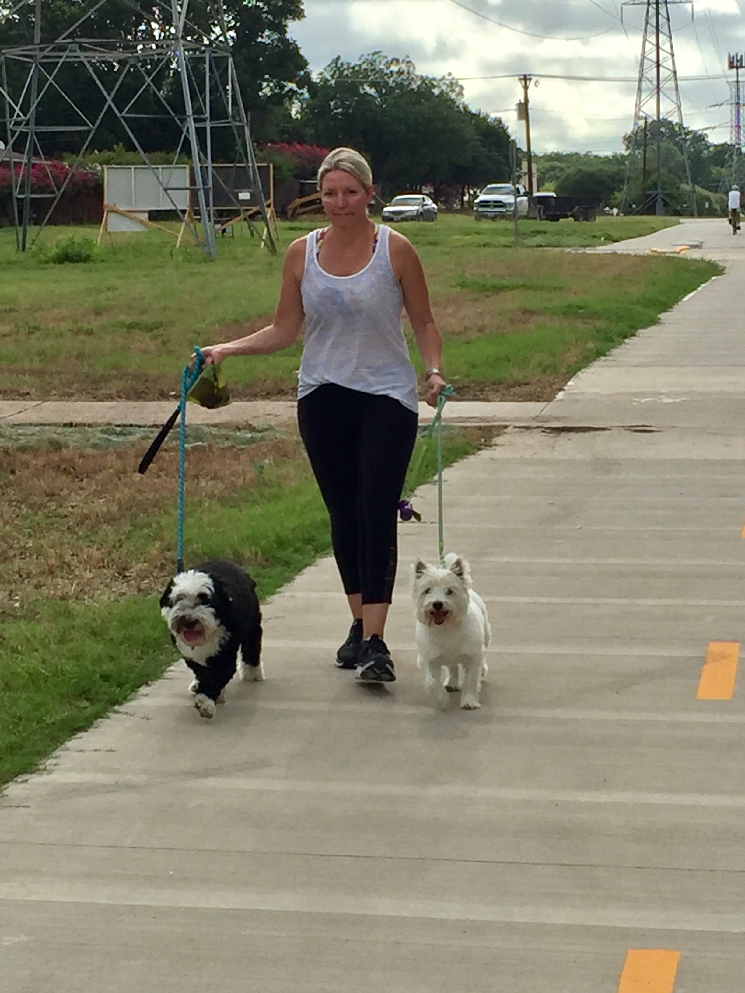 Olive and Roonie enjoying the Trail