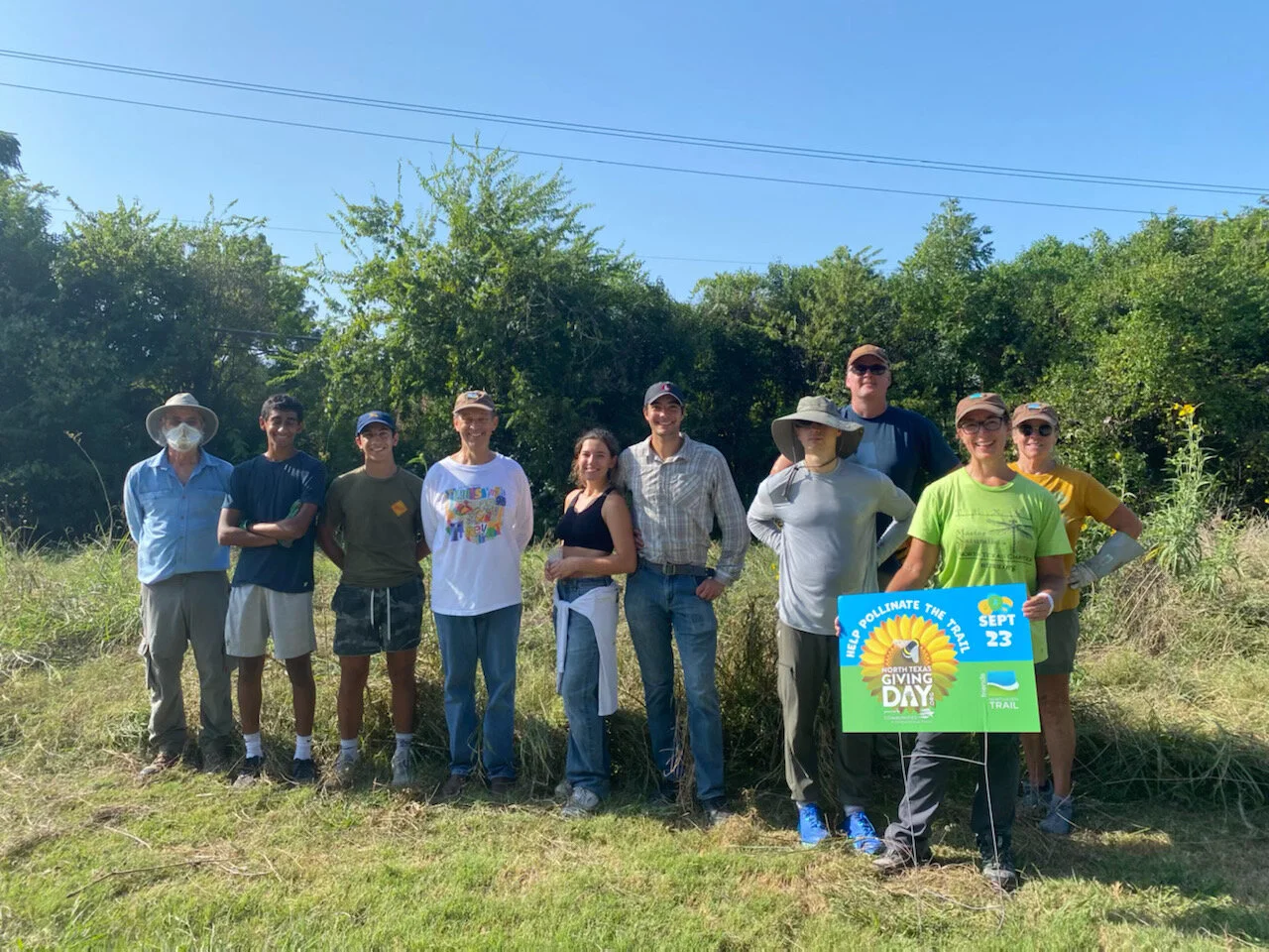 Northaven Trail wildflower area clean up near Cromwell Dr.
