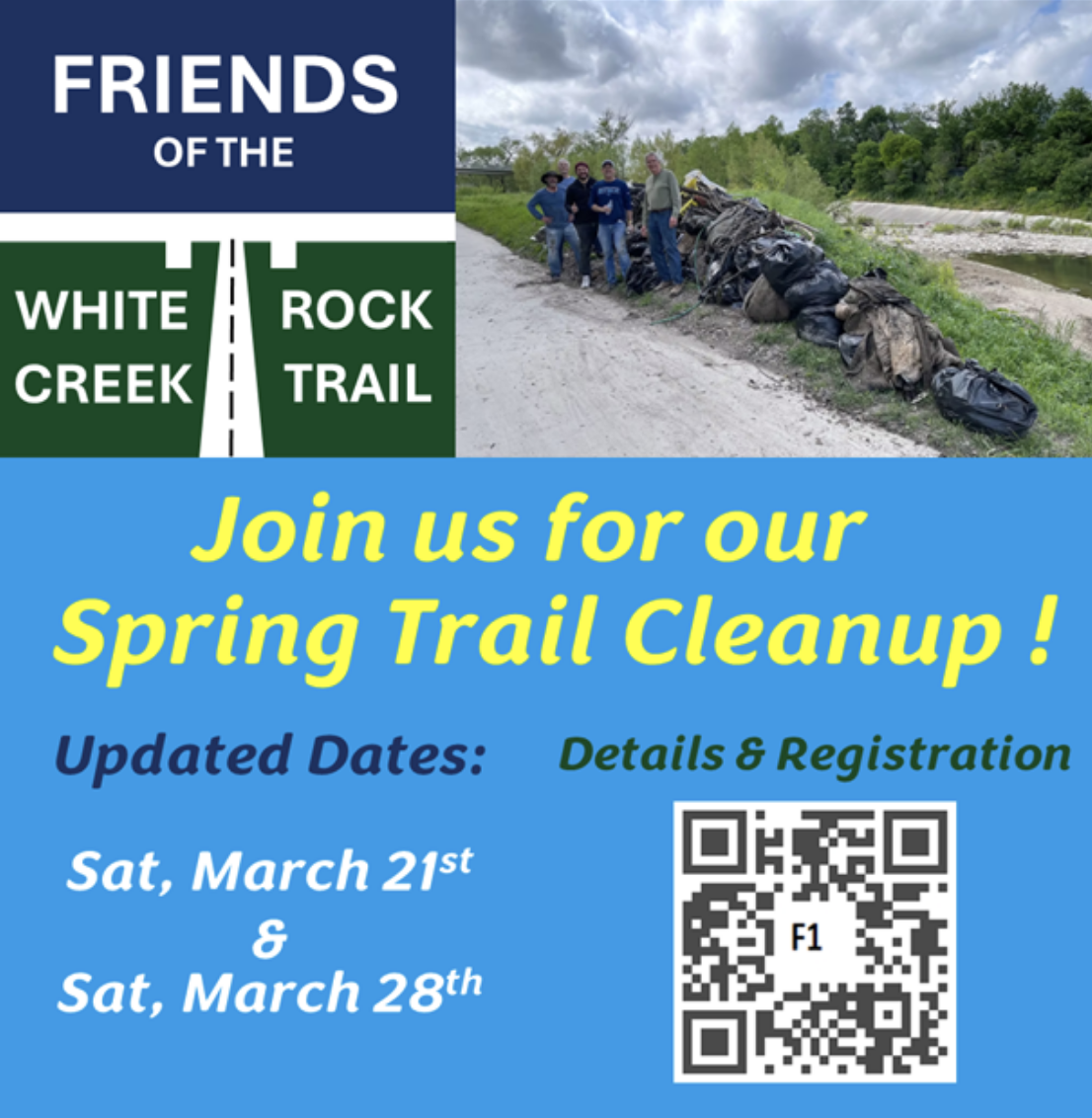 Partner Event: Trail Clean Up with Friends of White Rock Creek Trail