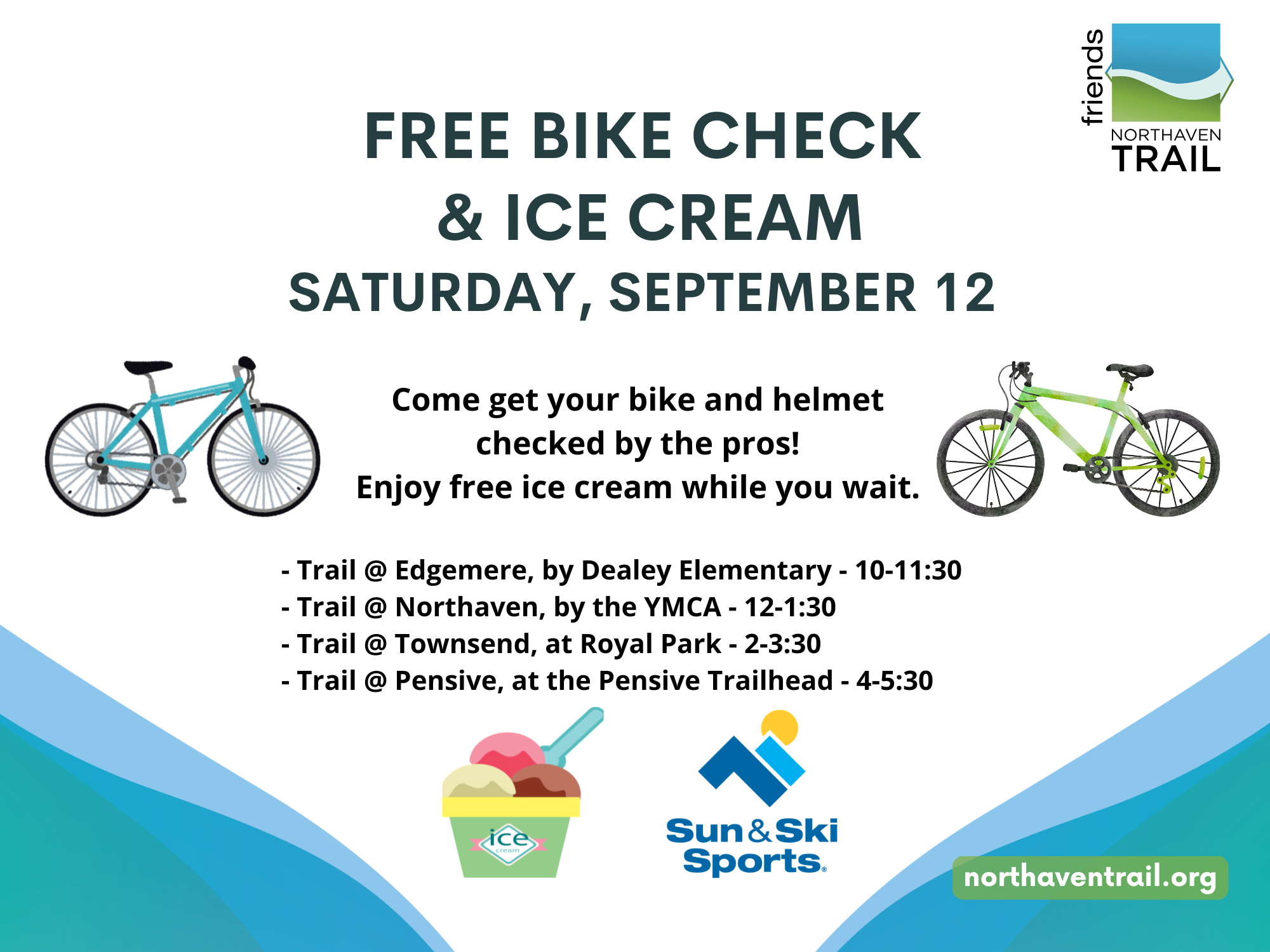 Free Ice Cream and Bike Checkup at Edgemere