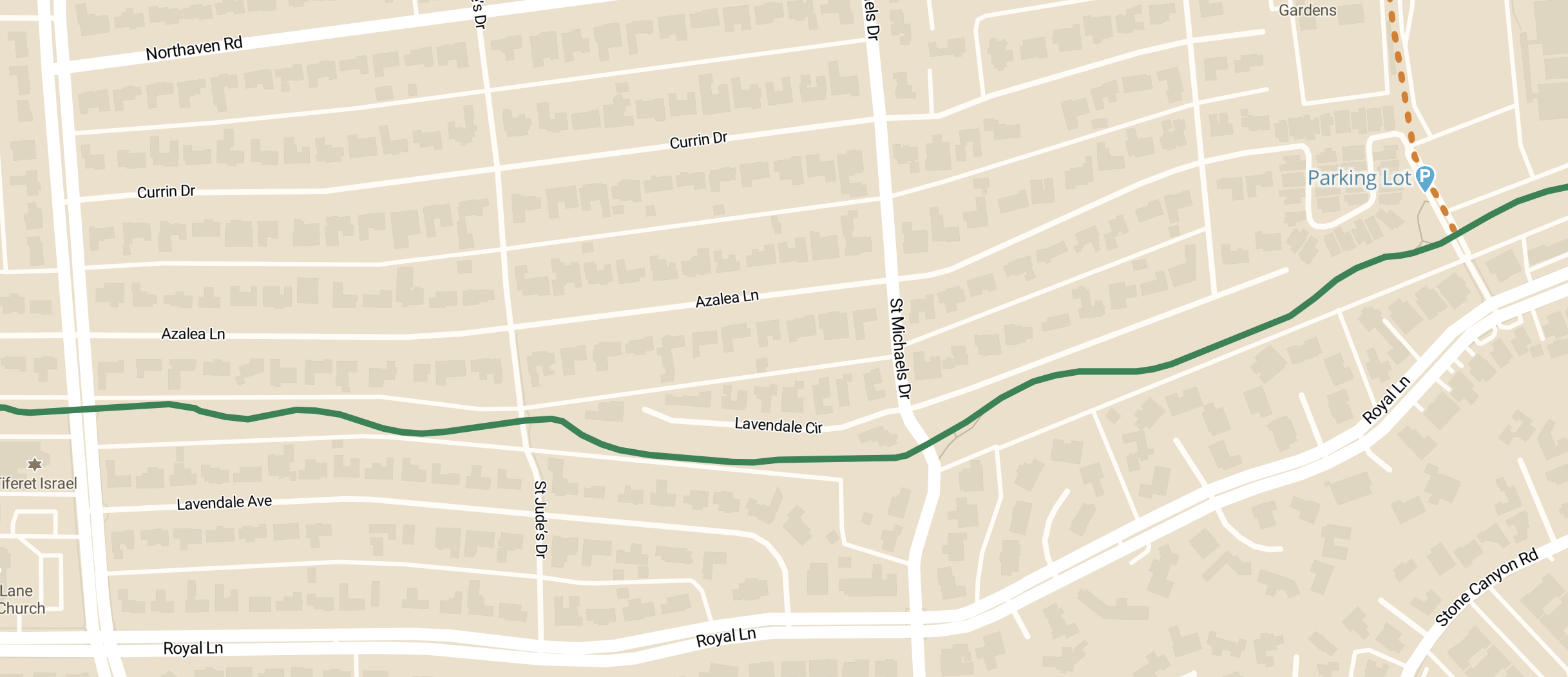 Northaven Trail Freda Stern Access Point Map