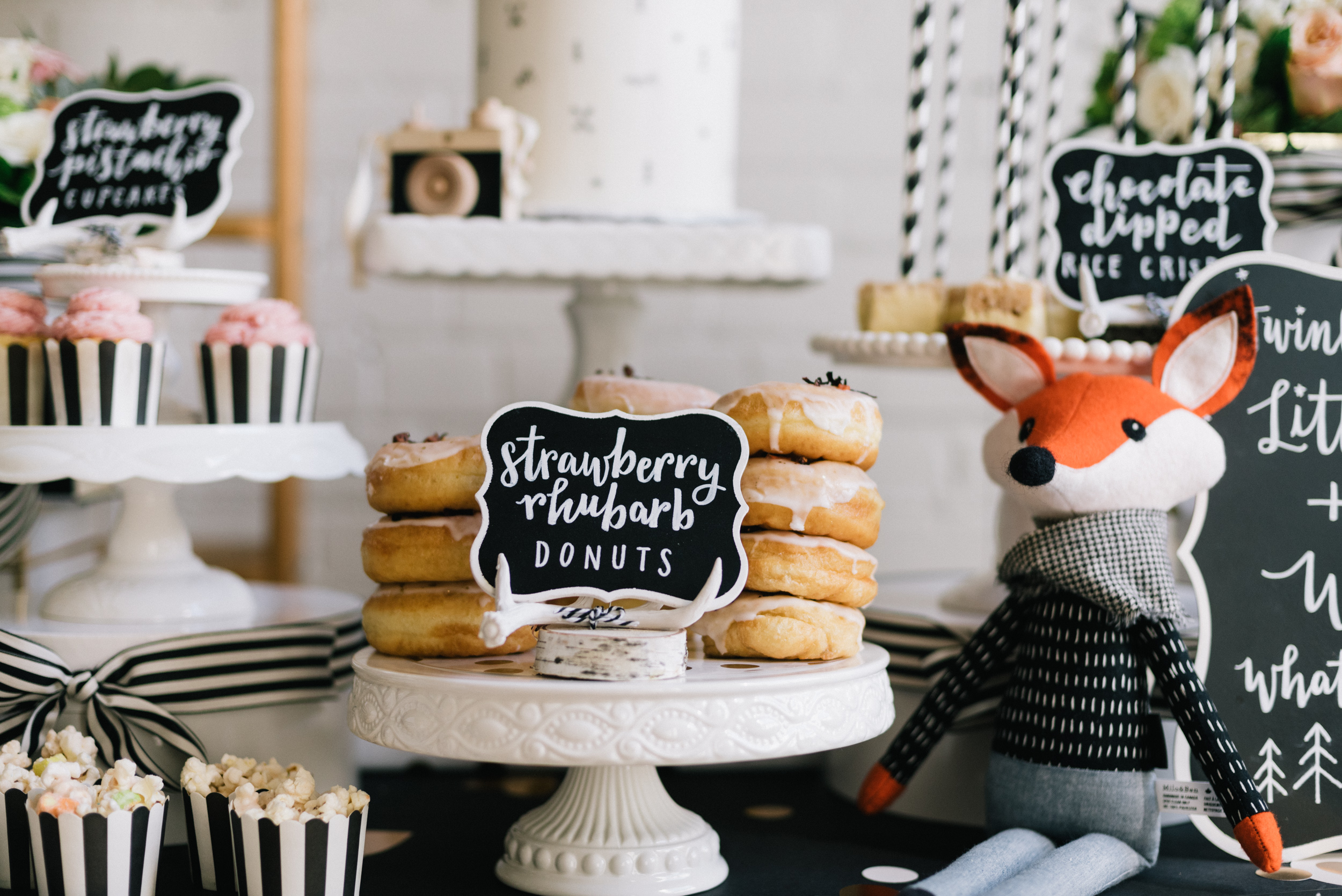 Handlettering by Love Lettering by Doris Wai Sweets by Cakelaine Fox by Milo & Ben Packaging and decor from Creative Bag