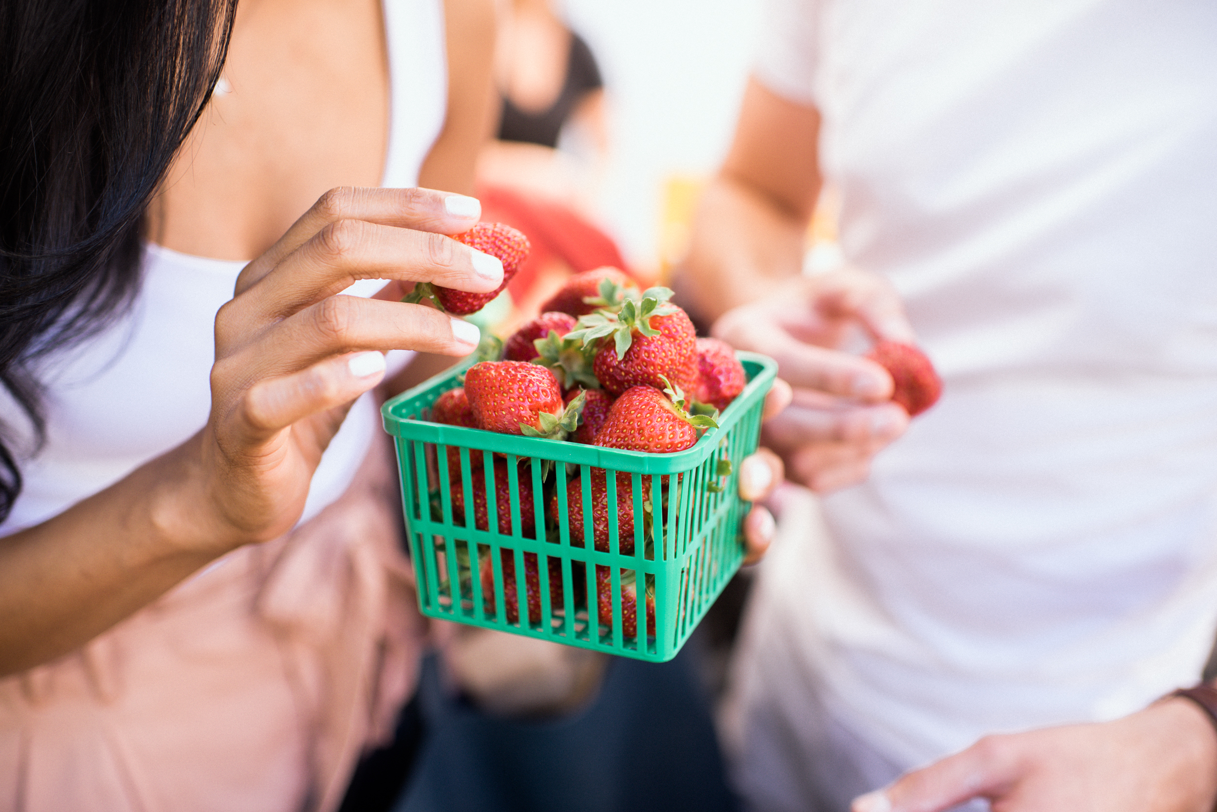 Fresh, sweet strawberries from a local Ontario farm