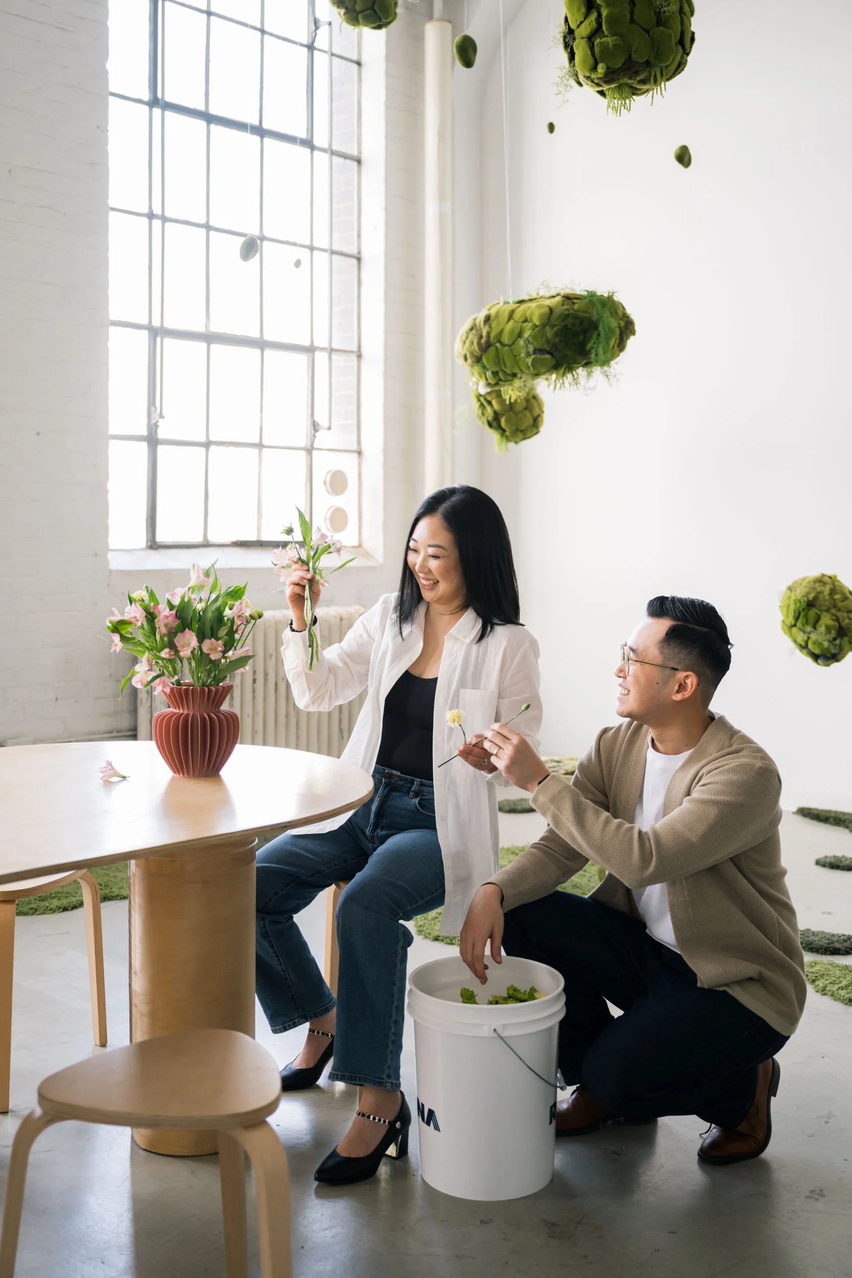 The husband and wife team behind Sonnihaus, a Canadian 3D printing company for home decor and planters