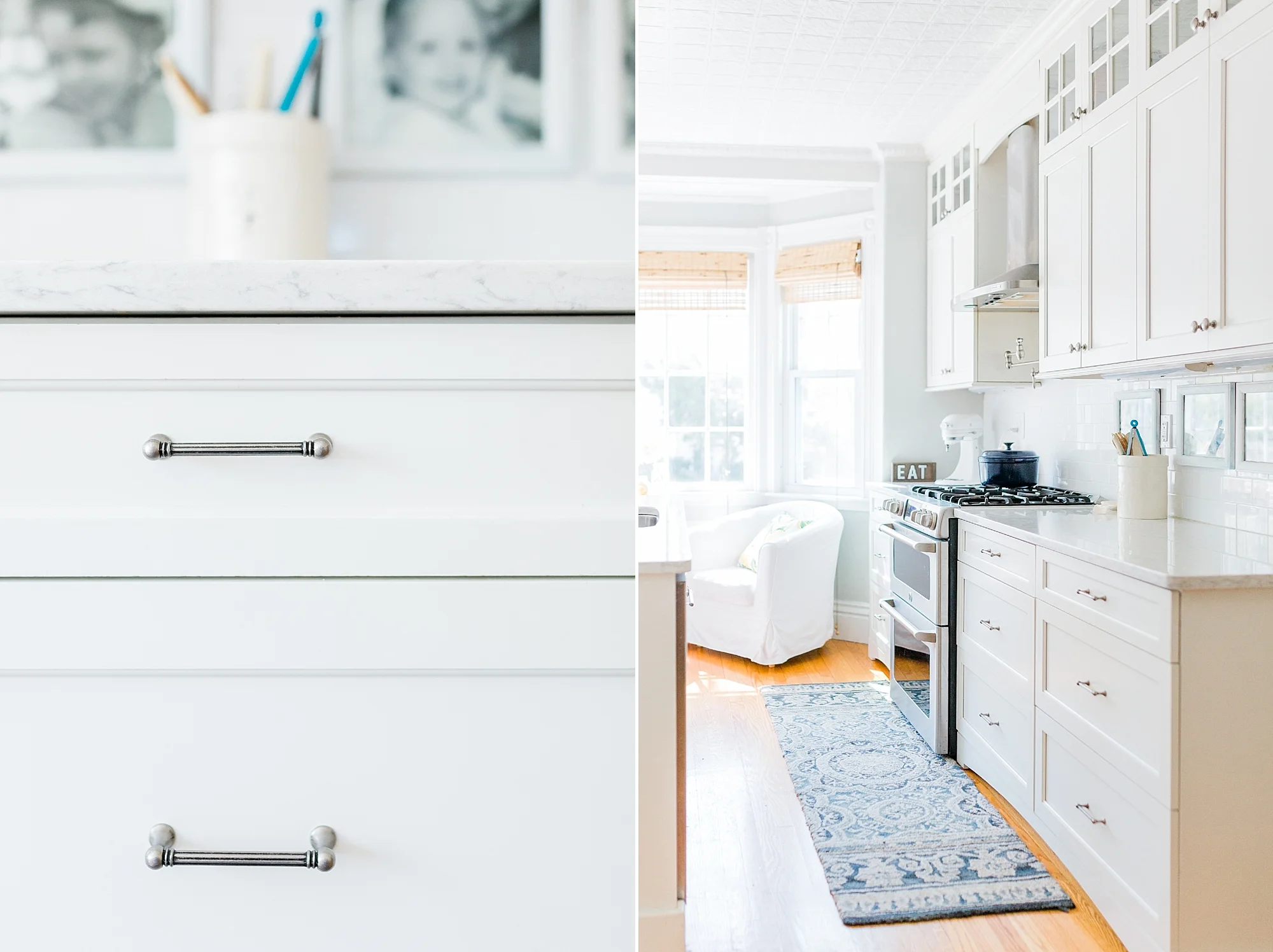 Bright White Kitchen - Interior Design - New England Home - Madison Rae Photography
