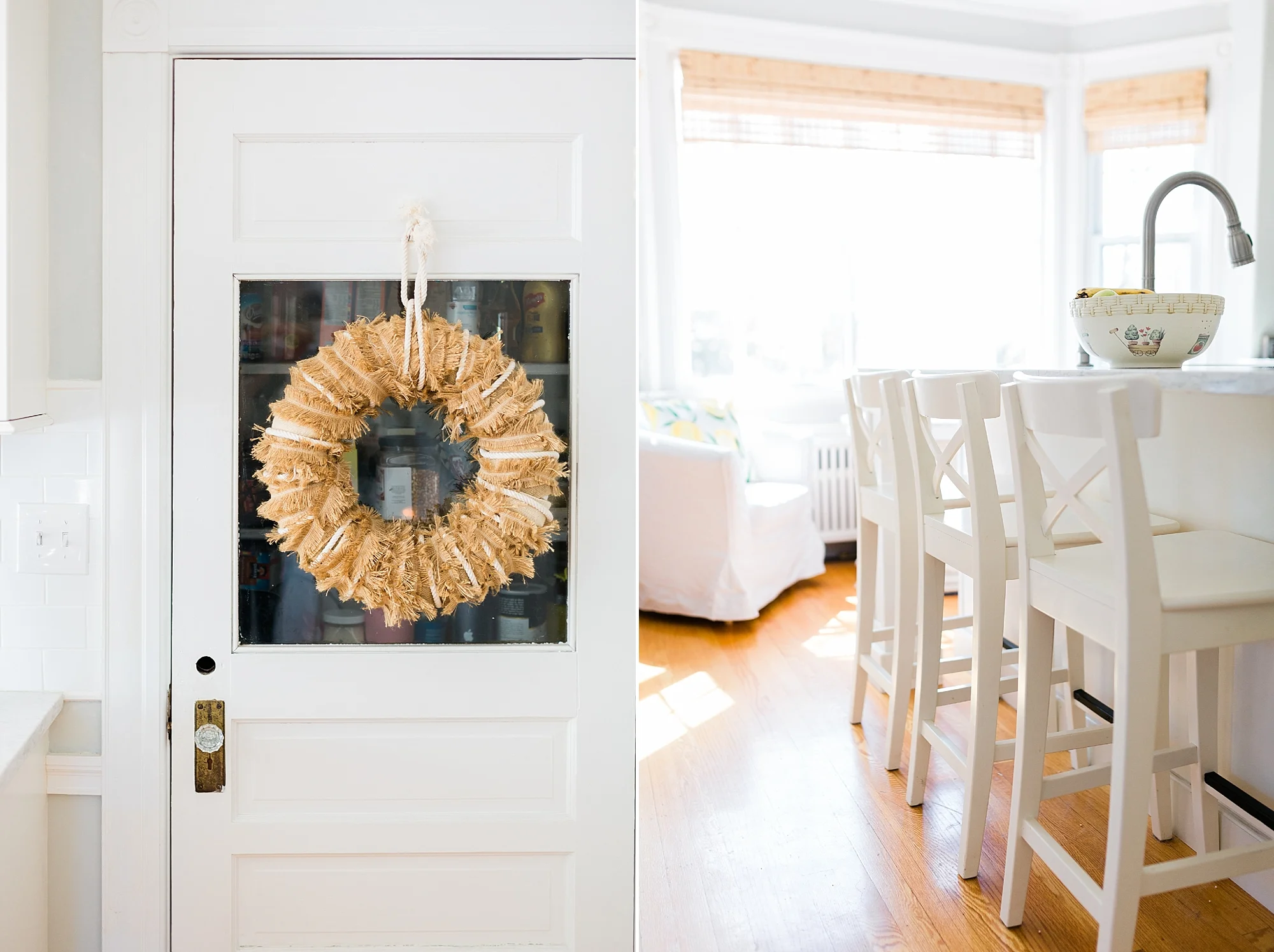 Bright White Kitchen - Interior Design - New England Home - Madison Rae Photography