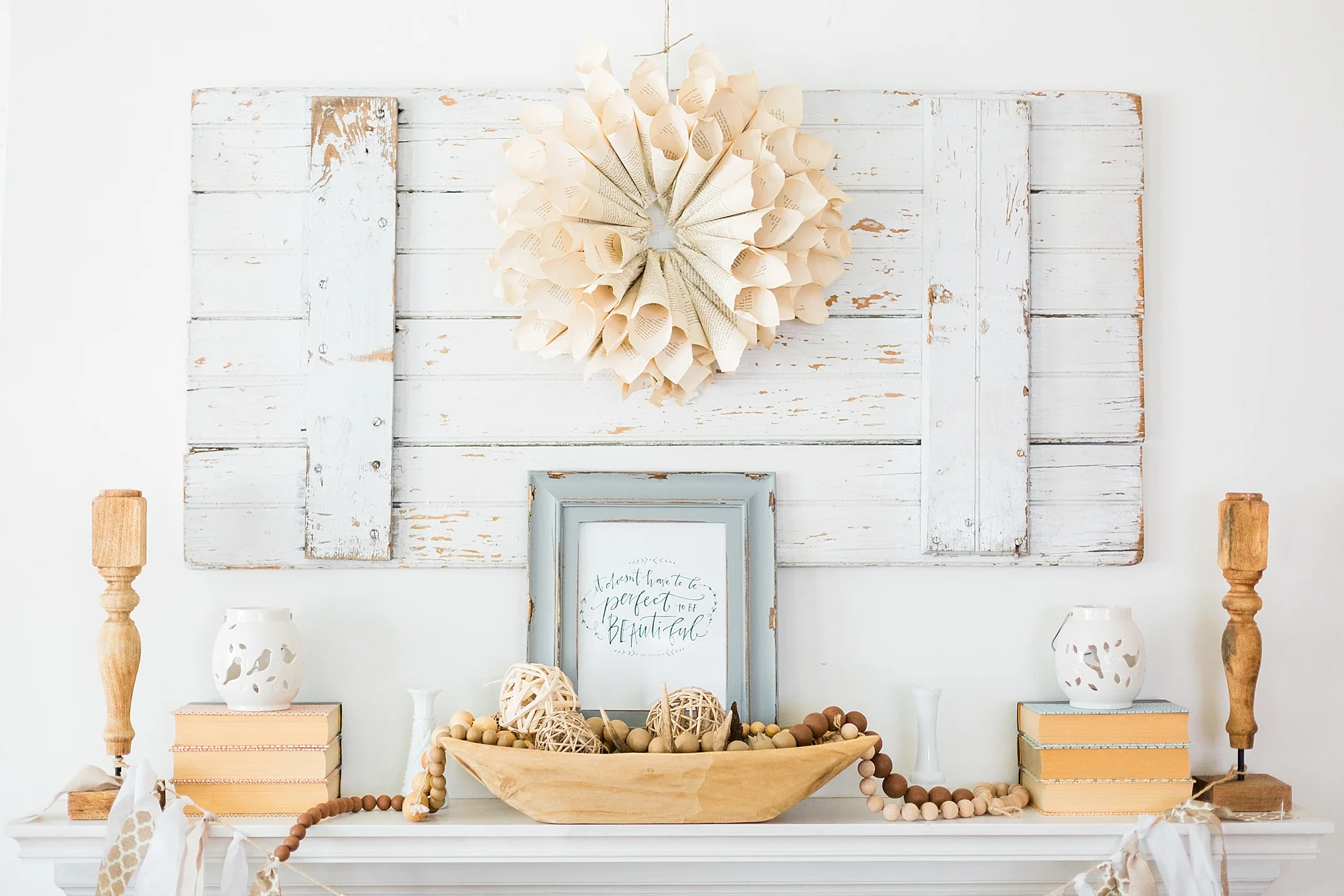 Mantle Design - New Hampshire Home - Interior Design - Madison Rae Photography