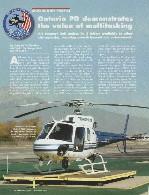 Former Ontario PD Sgt. Eric Weidner created a customer base within Ontario's city government.