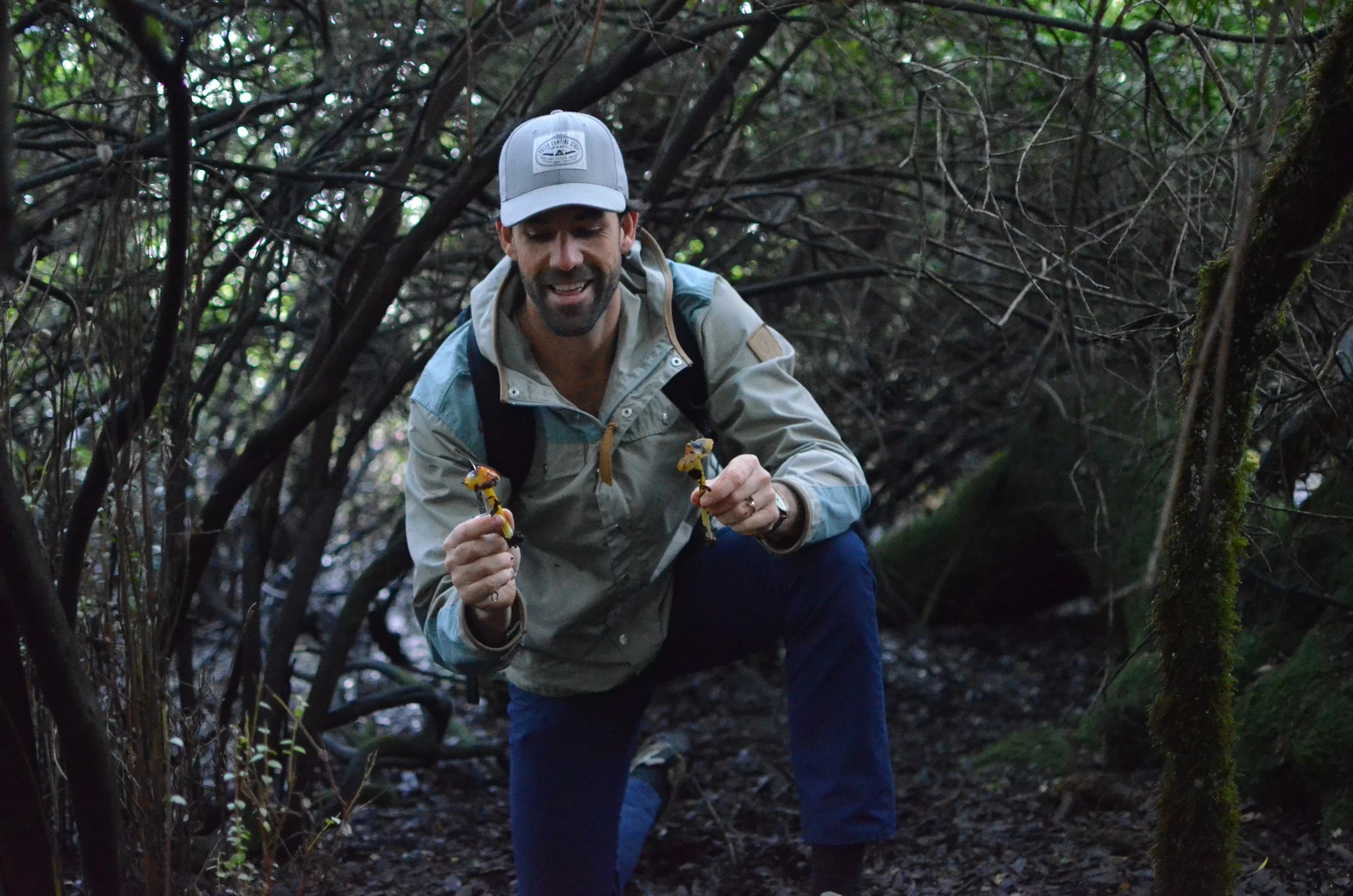 hunting for mushrooms in point reyesLife on Pine