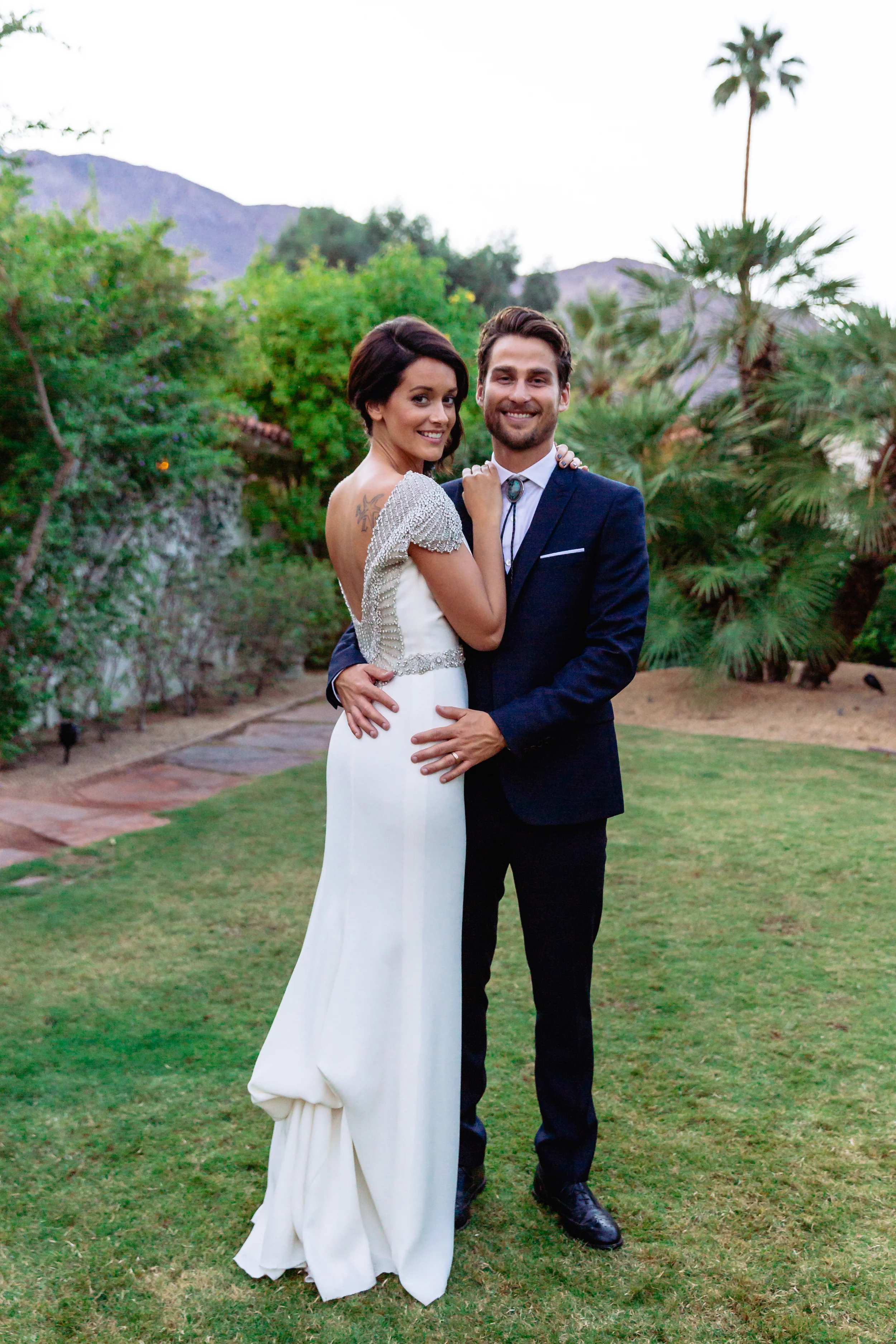 meet the bayhams: a desert wedding at the colony palms