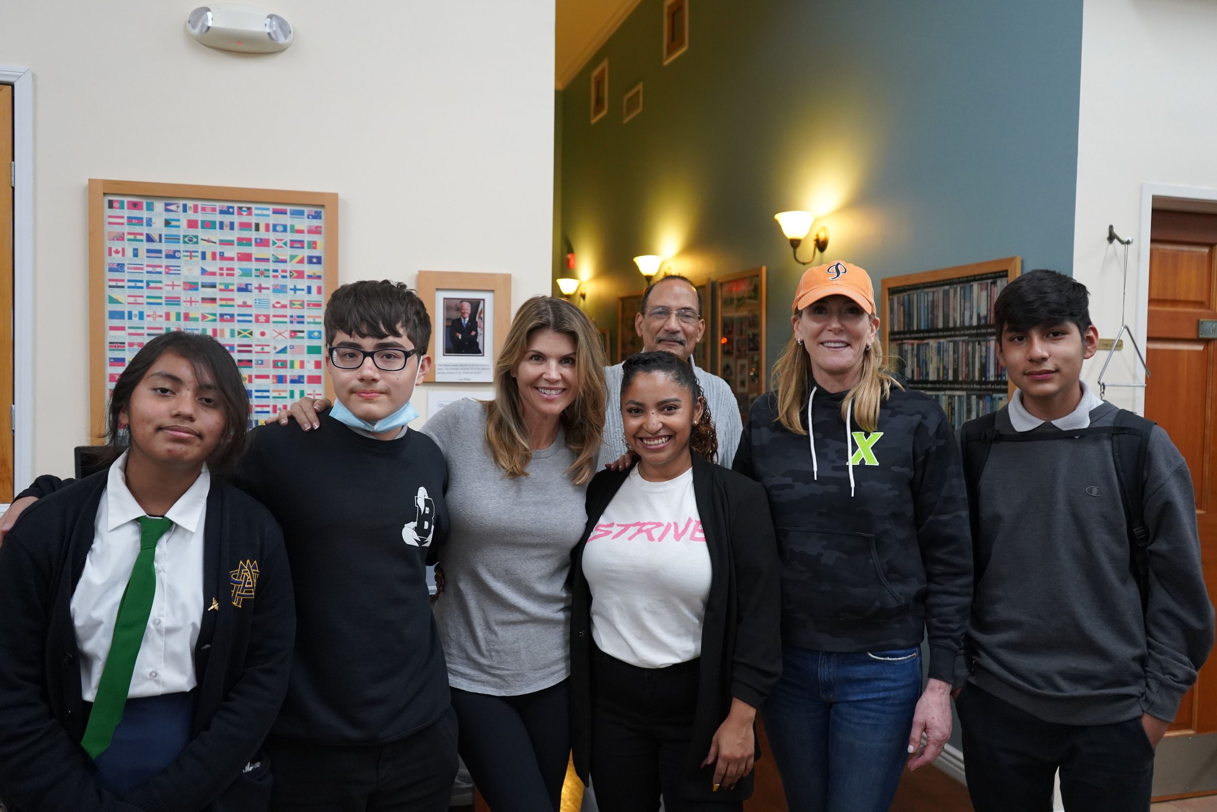 Lori Loughlin and Janet Crown Visiting Strive 