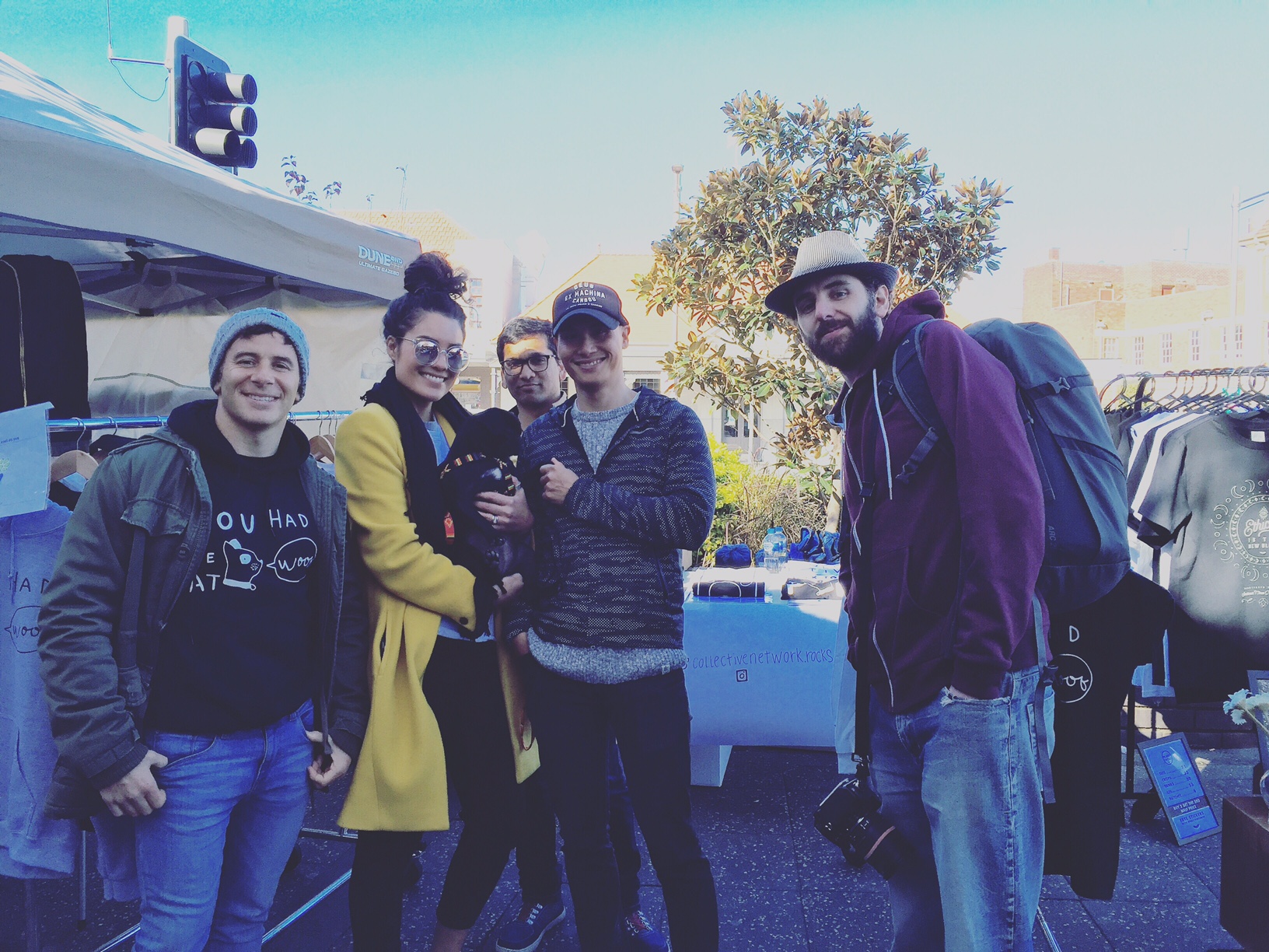 Don’t be fooled by these happy faces — we were kinda cold on the day :)