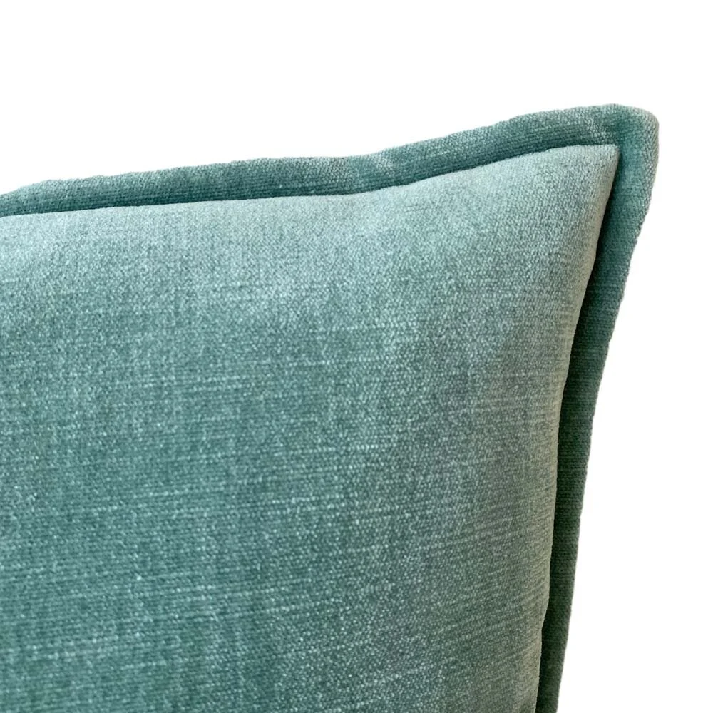 Plush seafoam cushion 50 x 50cm — Window Workshop
