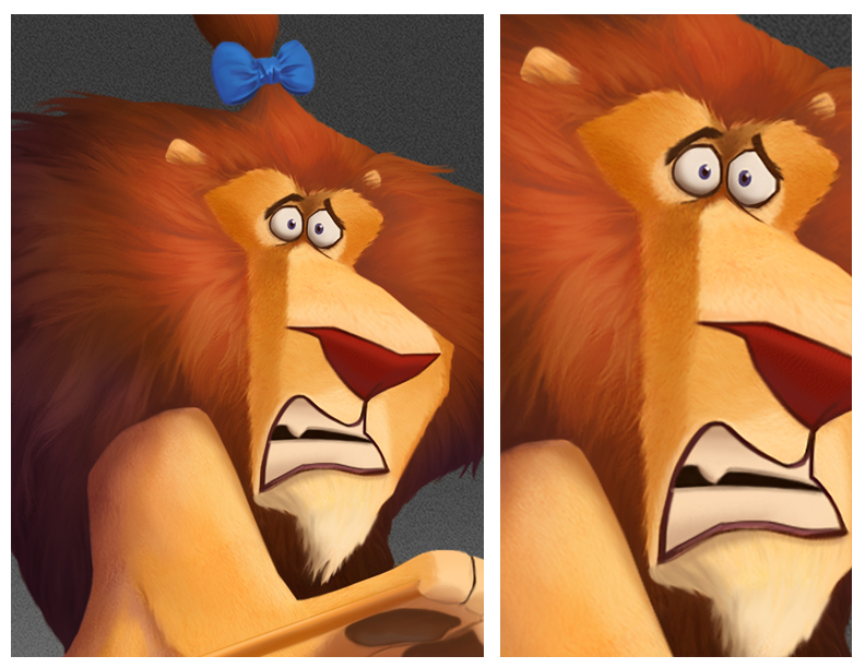 Cowardly Lion - Detail