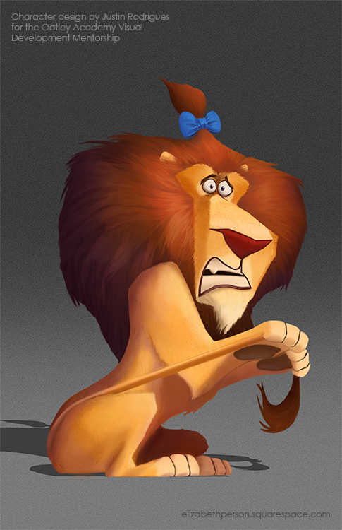 Cowardly Lion Character Painting