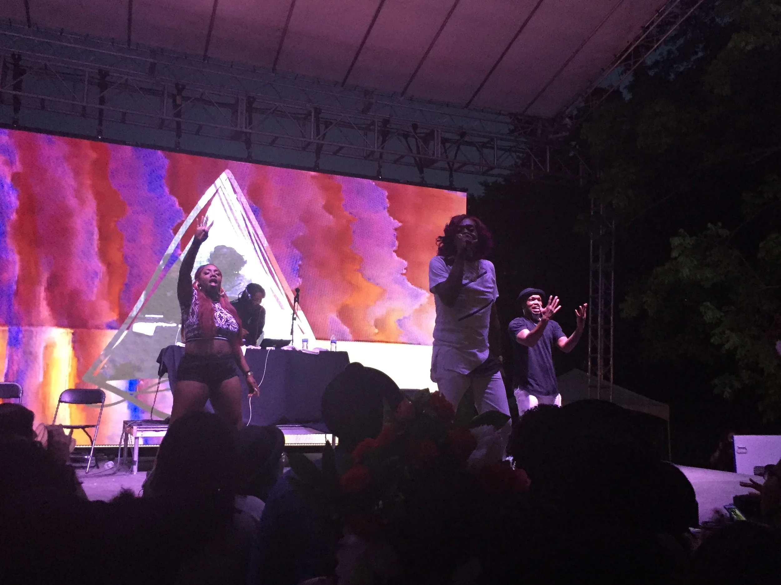 Big Freedia and her two backup dancers Tootie and Skip.