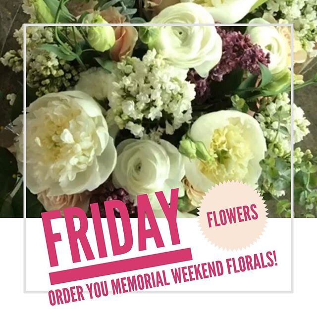 Don&rsquo;t forget to order some floral goodies for the weekend. 💫🌸 DM or e-mail me (saraflorals@gmail.com) if you&rsquo;d like to order. .
.
#saraflorals #fridayflowers #marinflorist #somethingfortheweekend