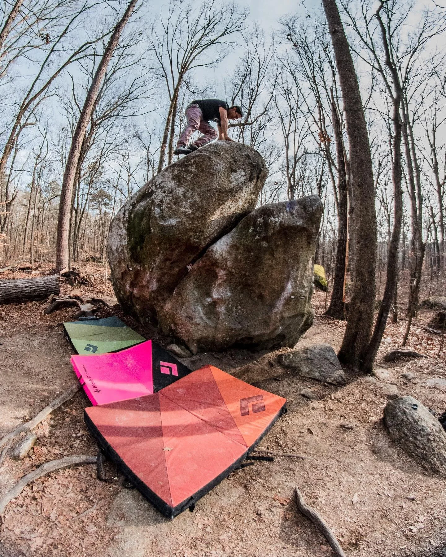 I&rsquo;ve reeeeeeally been digging the fish-eye lens. #90svibes 
@wild_flow3rs topping out on her flash of Spider-Man Direct at Boat Rock.