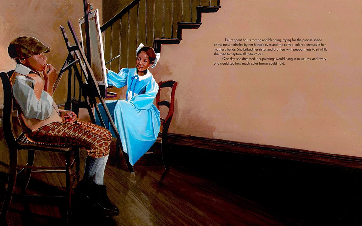 ‘Beautiful Shades of Brown,’ illustrated by Felicia Marshall, written by Nancy Churnin