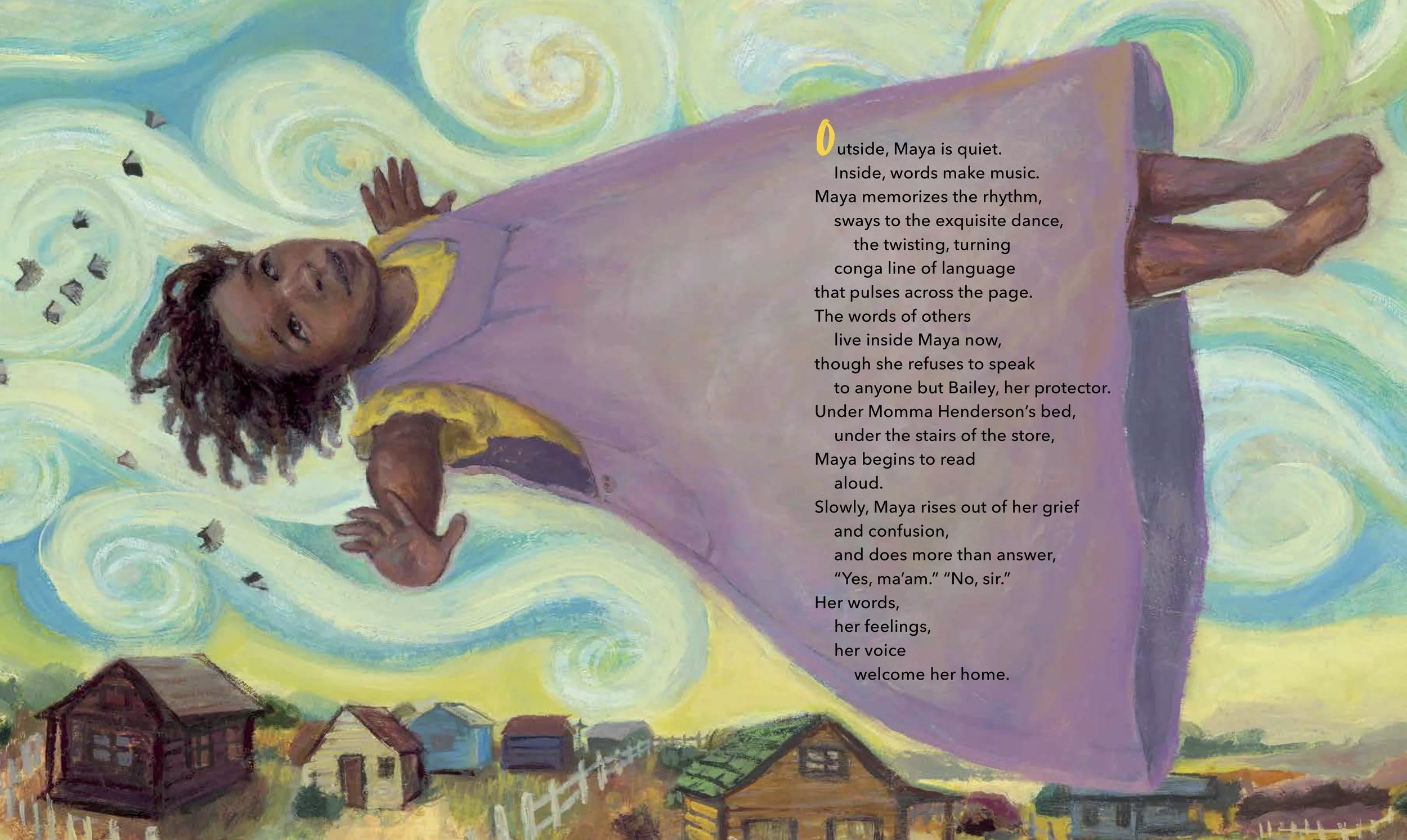 Rise! From Caged Bird to Poet of the People, Dr. Maya Angelou by Bethany Hegedus, illustrated by Tonya Engel (Lee & Lowe Books)