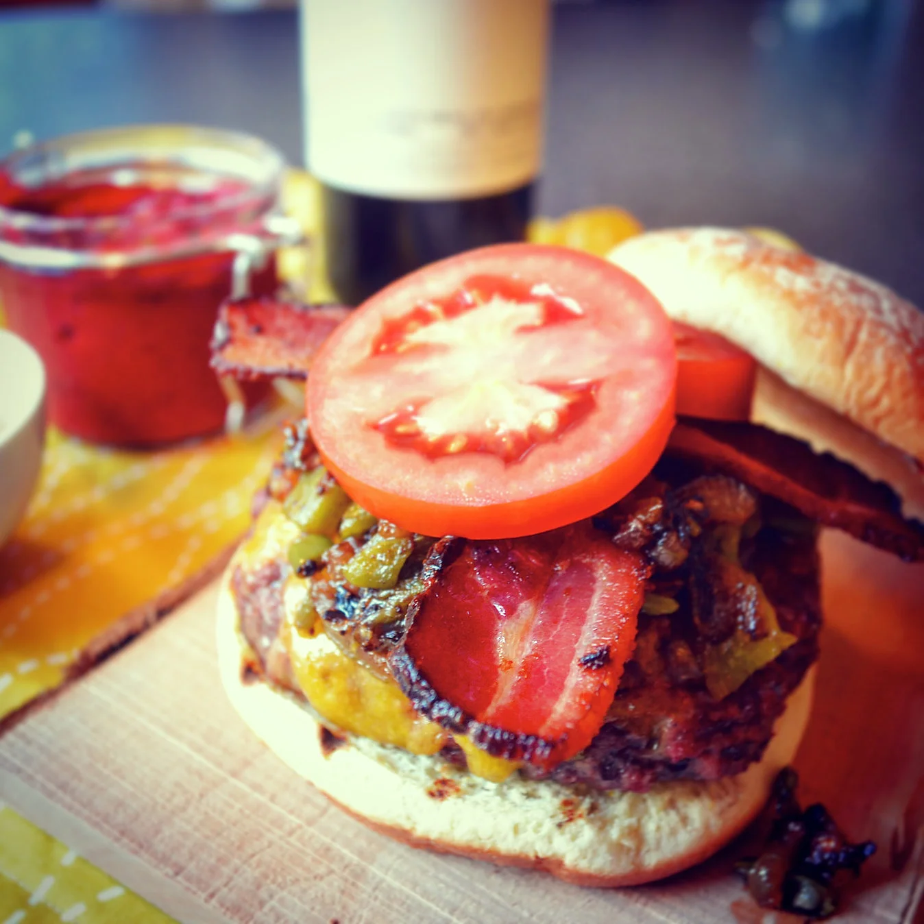 Green Chile Cheeseburgers!