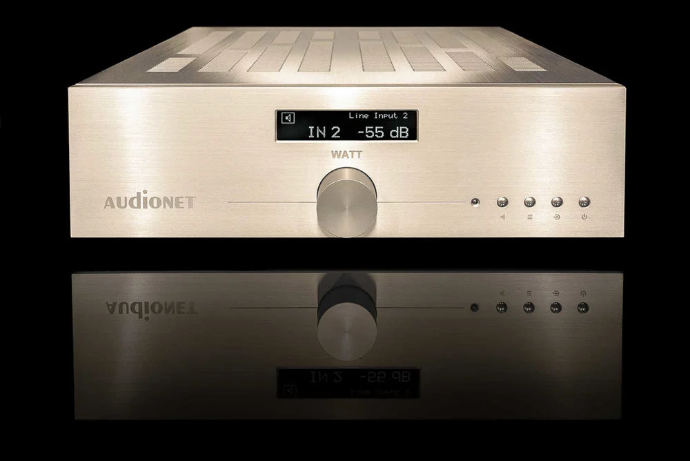 front of AUDIONET WATT integrated amplifier