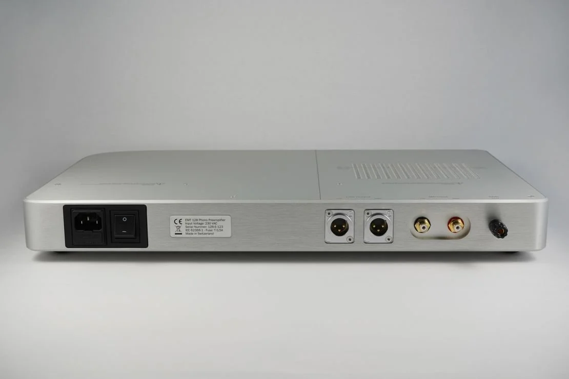 Back of EMT 123 high end phono stage