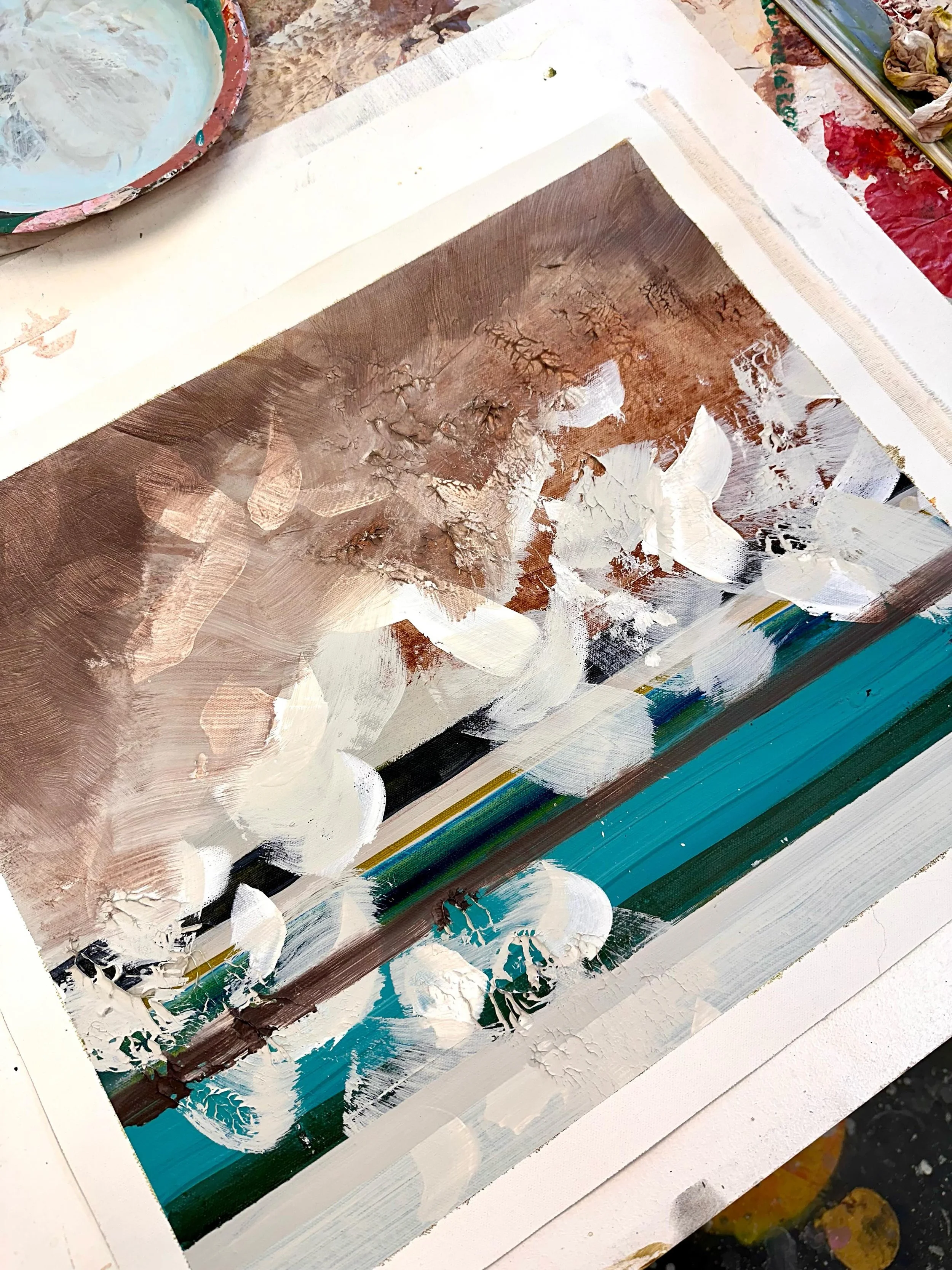 Jobber med mindre malerier🌱

#maleri #paintings #maleprosess #artdiary #artwork @livsolbergandersen
