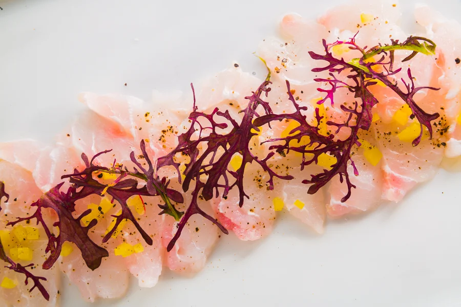 Triggerfish Crudo with Preserved Lemon