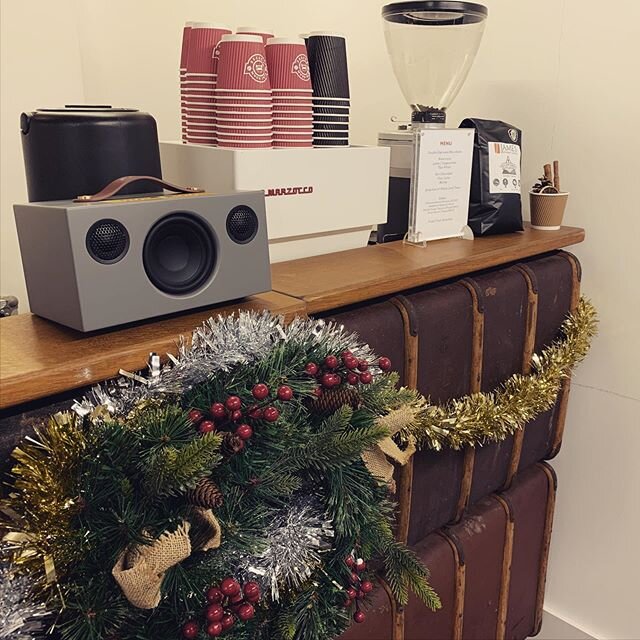 We&rsquo;ve gone all Christmassy again for our last coffee service of this decade! Tunes playing out all day to get everyone ready for the festivities #craftservices #specialitycoffee #eventprofs #eventcoffee #itsxmastime