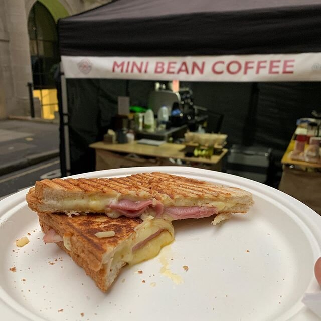 Molten cheese toasties...just what you need on a cold winter tv shoot #craftservices #specialitycoffee #eventprofs #eventcoffee