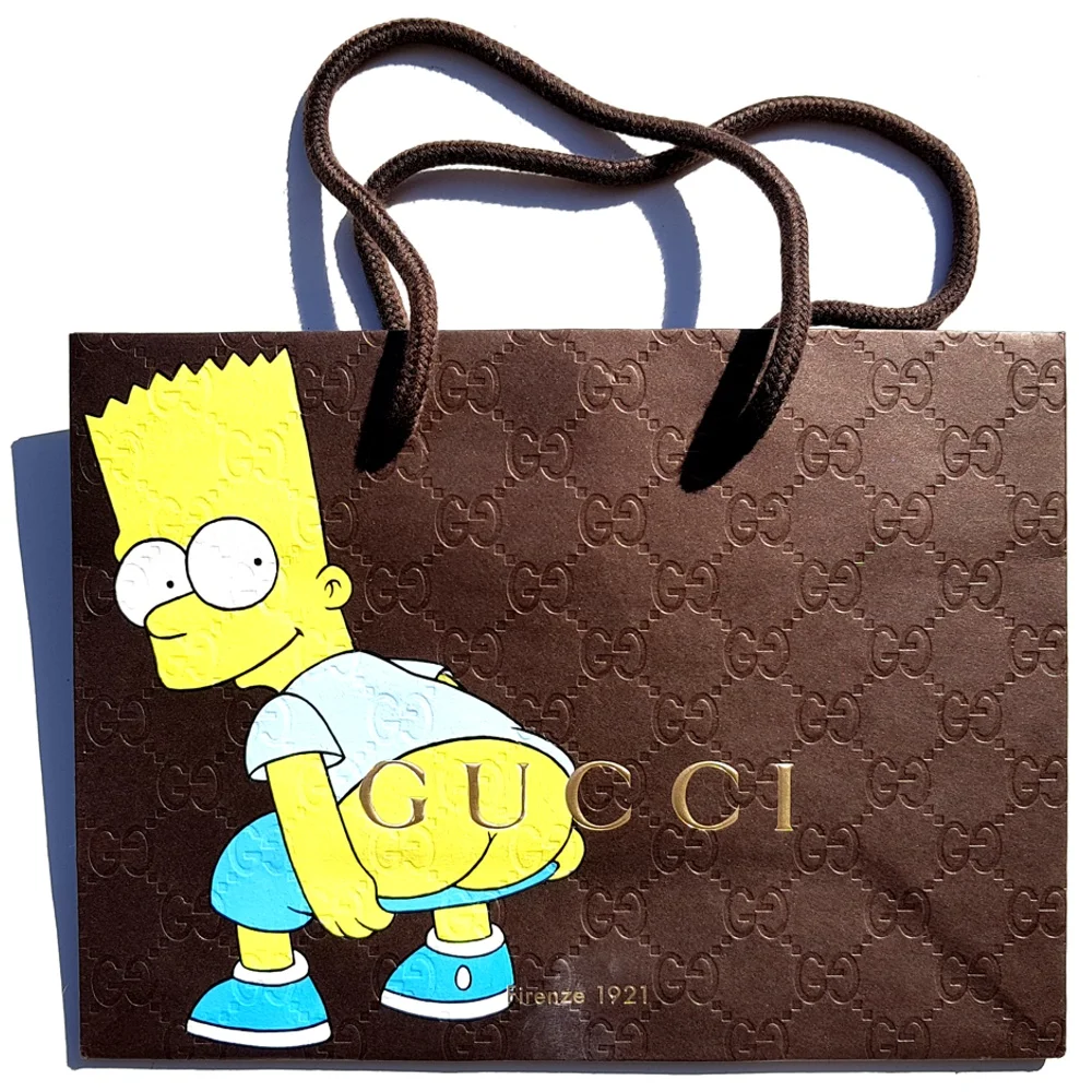 Gucci Bart - Acrylic on fashion bag - 2017