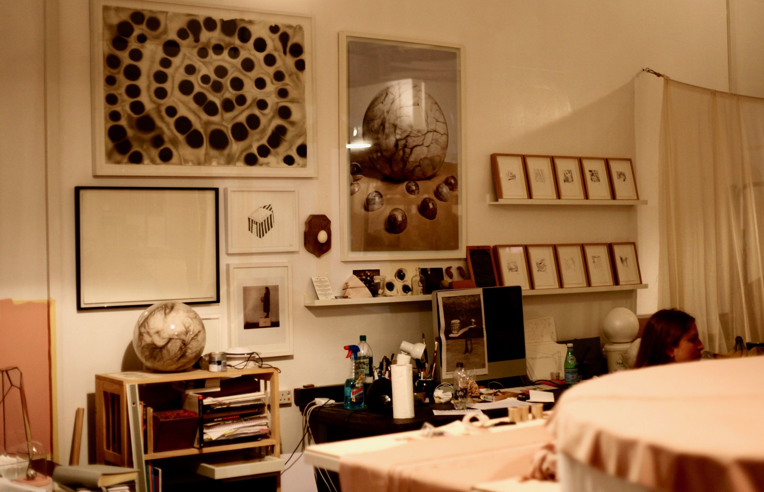 Adeline's study space.