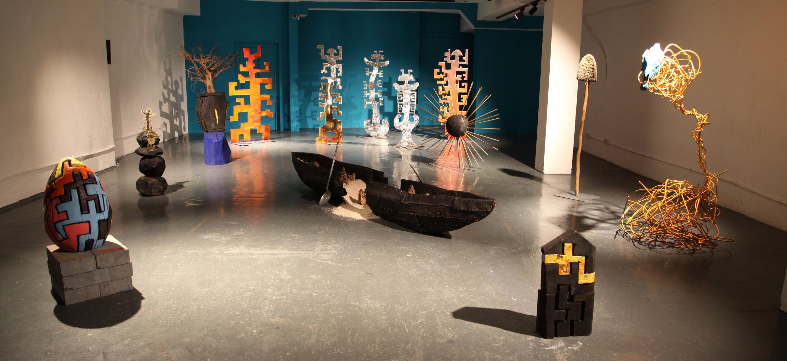 Sol’s sculptures in ‘From Myth To Earth’