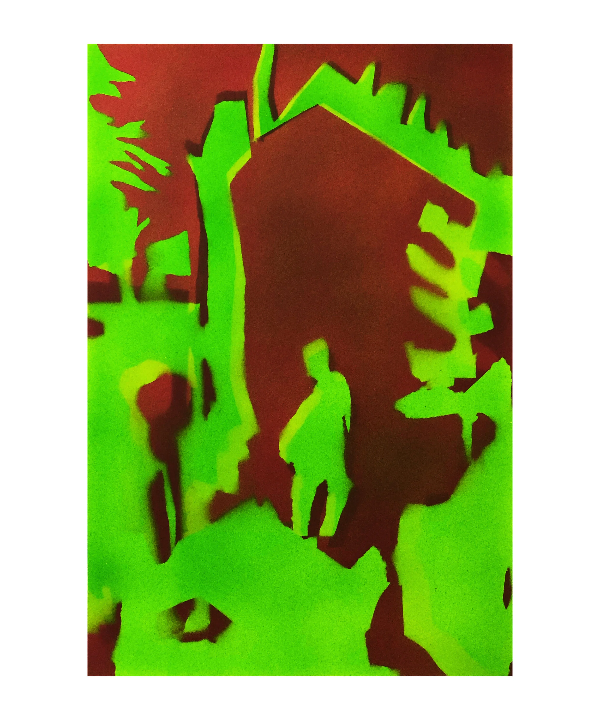 Under A Blood Red Sky29.7 x 42 cm