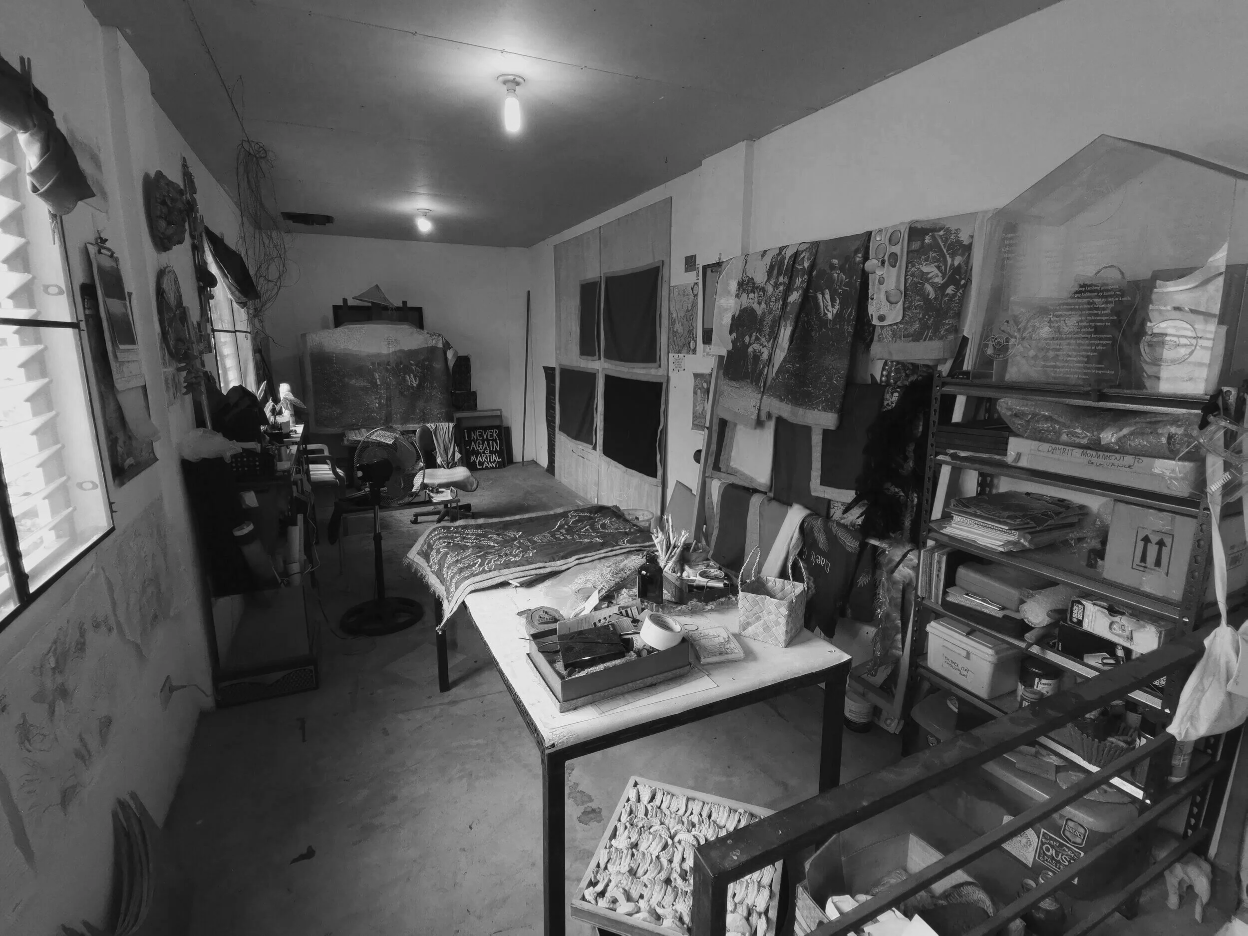 Inside Cian Dayrit studio, Rizal, Philippines