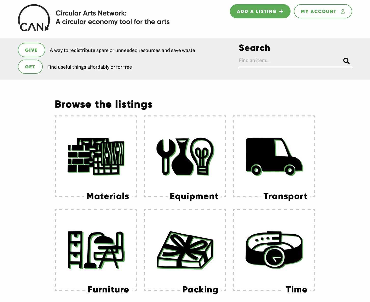 CAN's homepage
