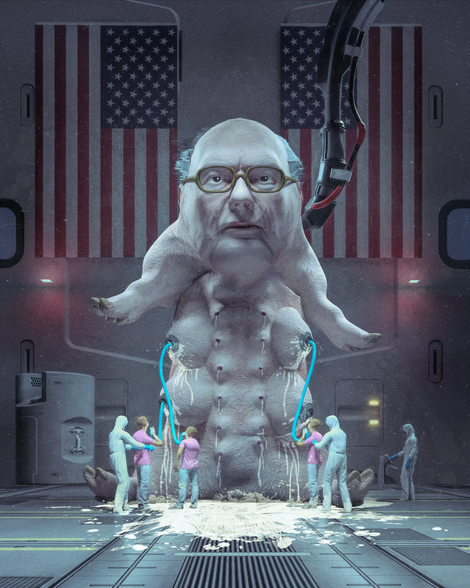 Uncle Bernies Trillion Dollar Superteat by Beeple