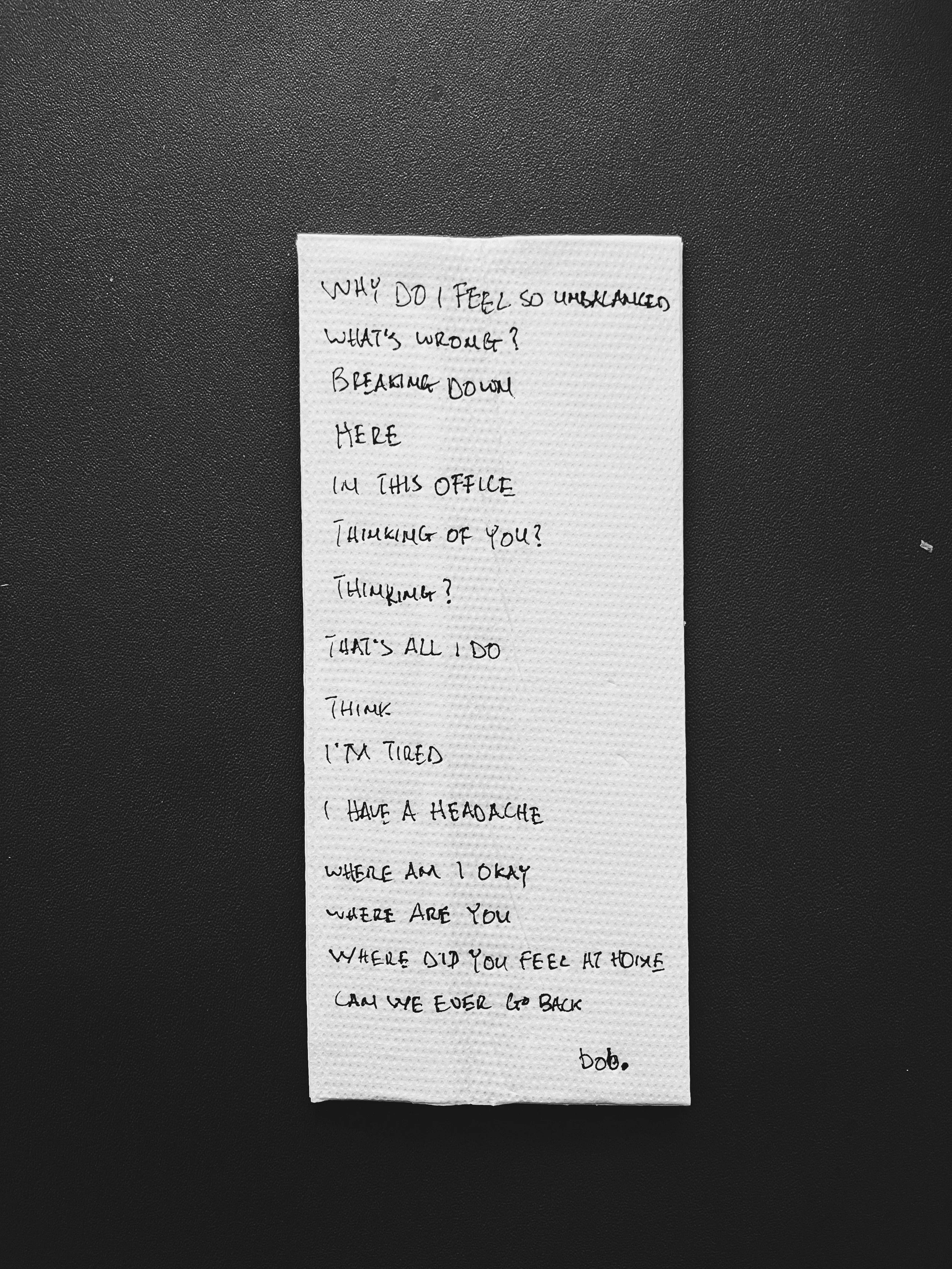 The Office Is Where I Think of You by Dami Vaughan