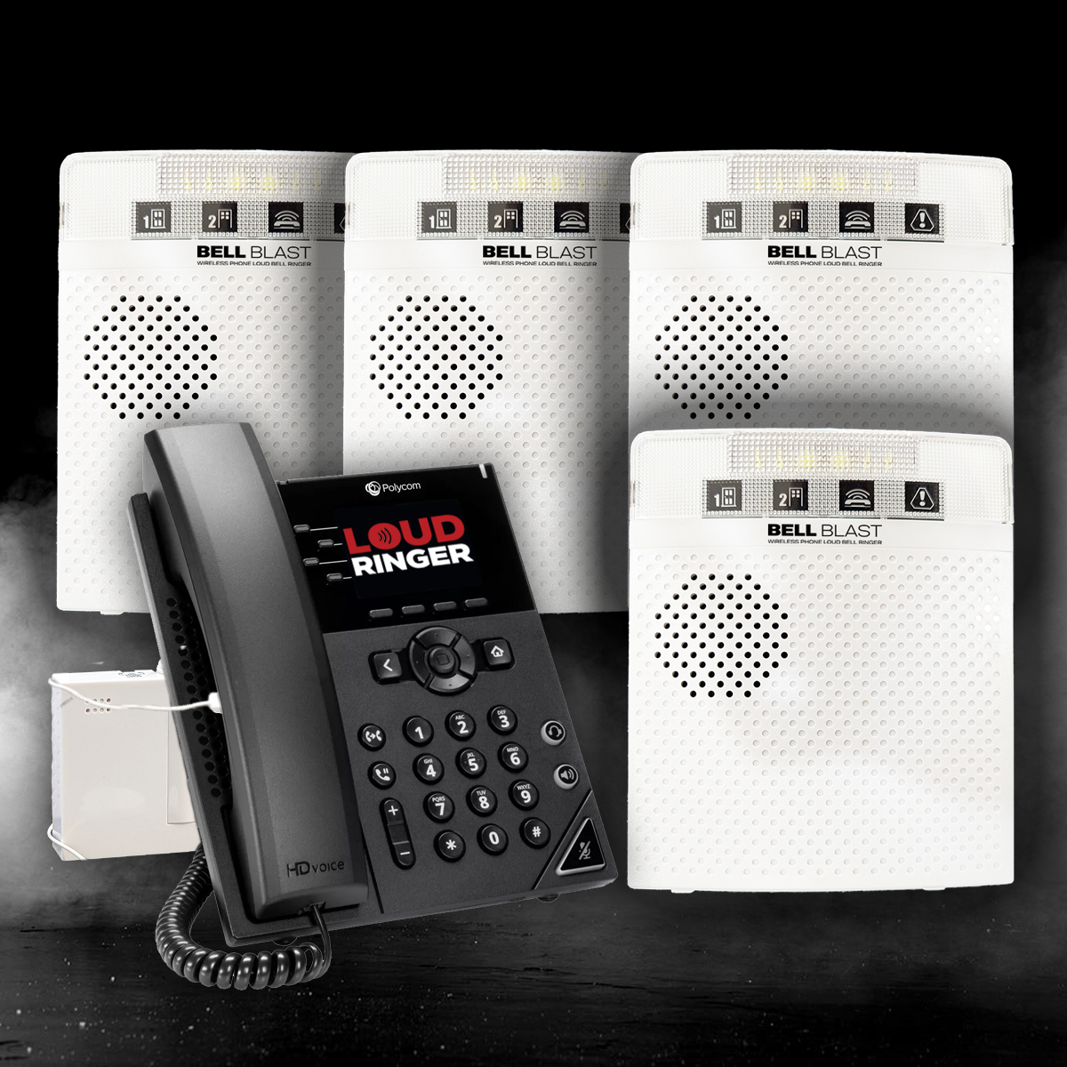 Extra Loud 3 speaker Wireless Loud Ringer Telephone Bell