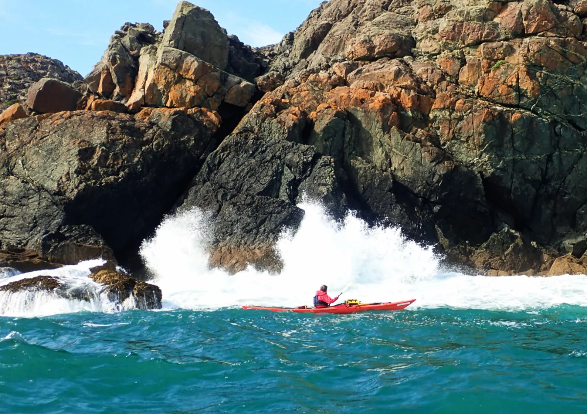 Phil in his element along the Pembrokeshire coastline.