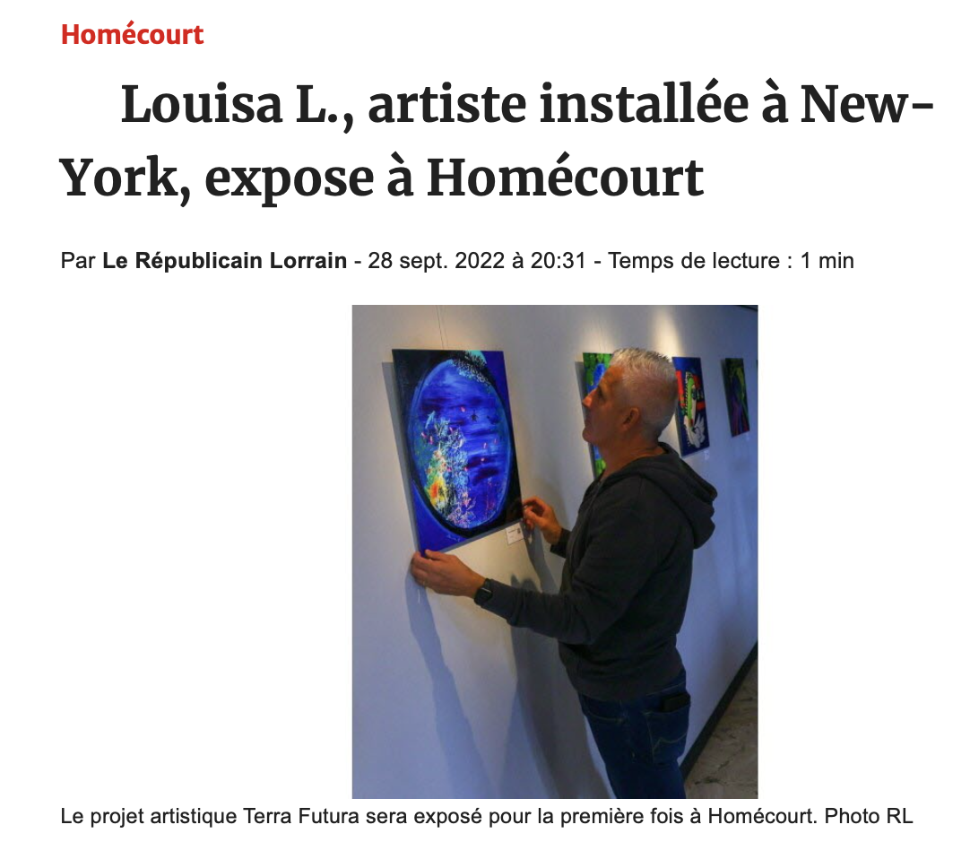 Homécourt. Louisa L., artiste installée à New-York, expose à Homécourt.png