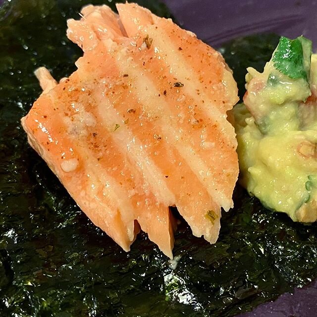 Sous vide salmon!  #foodphotography #salmon #guacamole #eeeats #delicious #foodie #foodstagram