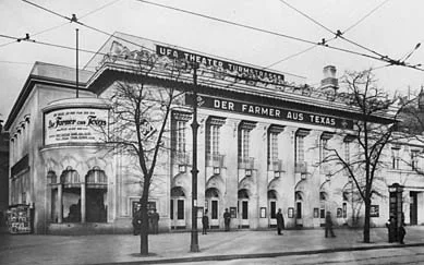 The former Ufa-Theater at the corner of Turmstrasse and Stromstrasse. Image via filmportal.de
