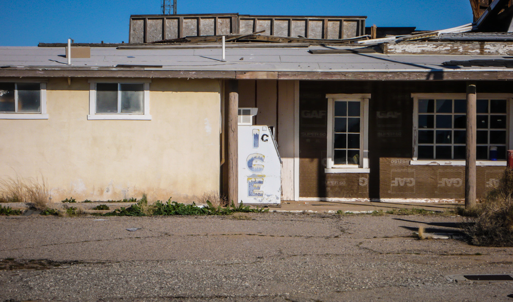 An abandoned ice cooler in Goffs, CA.