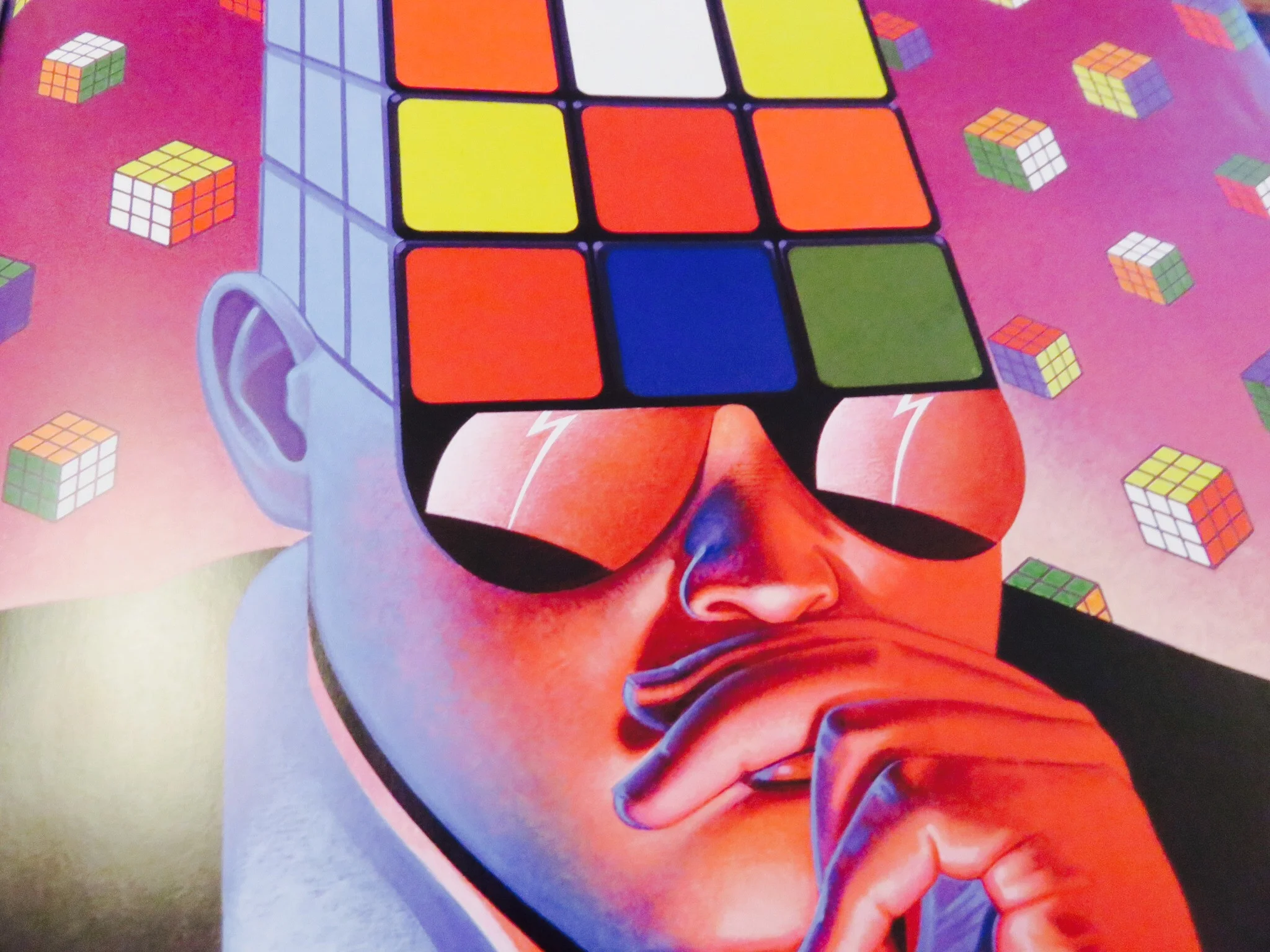 Rubik's Cube box art. © The Art of Atari