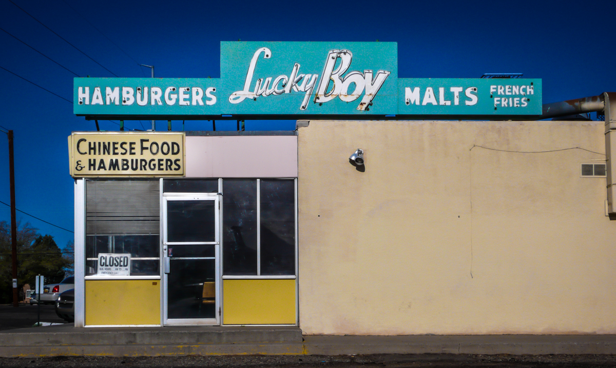 This photo, from Albuquerque, was taken almost a decade ago, but the Lucky Boy had served its final malt many years earlier.